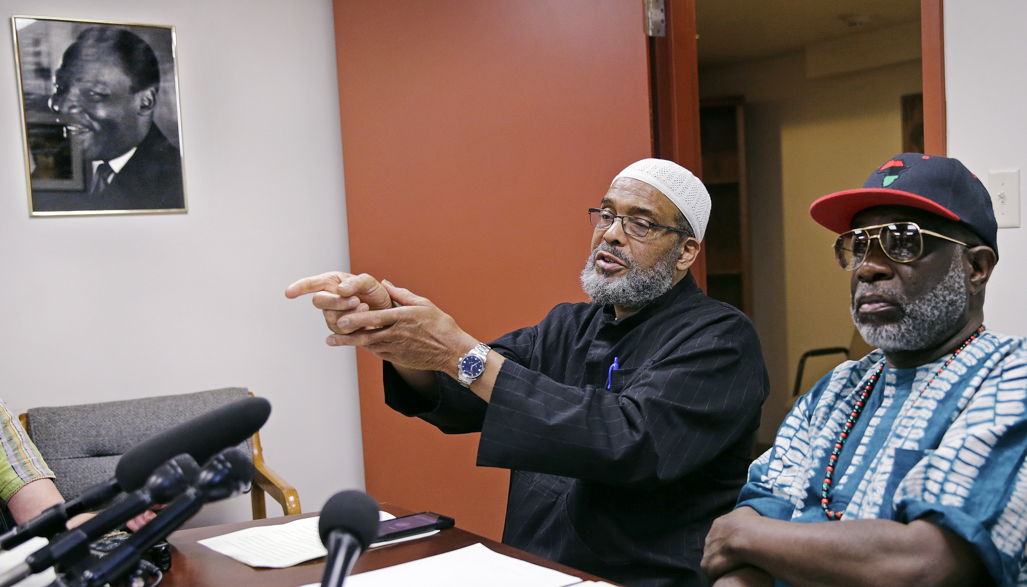 At a June news conference, Faaruuq discussed the shooting of Usaamah Rahim.