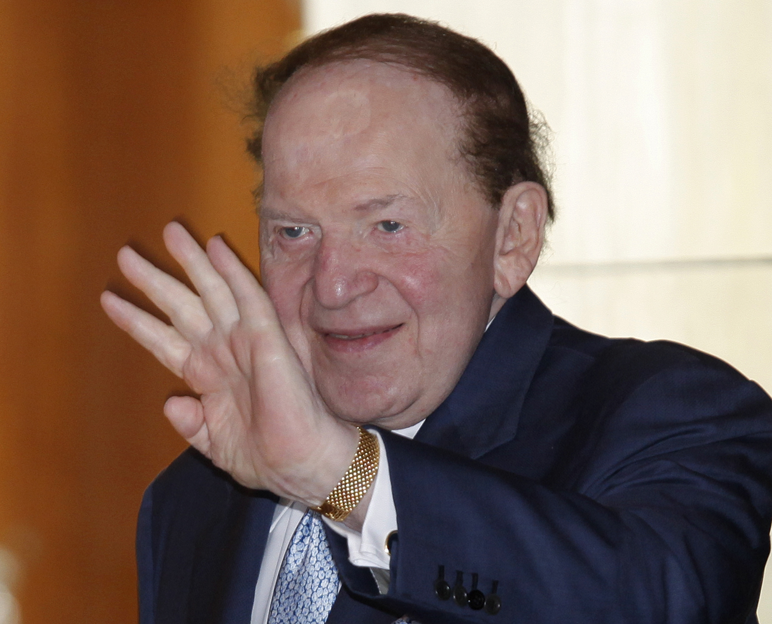 Las Vegas Sands Chairman and CEO Sheldon Adelson (pictured) and his wife, Miriam Adelson, have each given $5 million to a super PAC supporting Newt Gingrich.