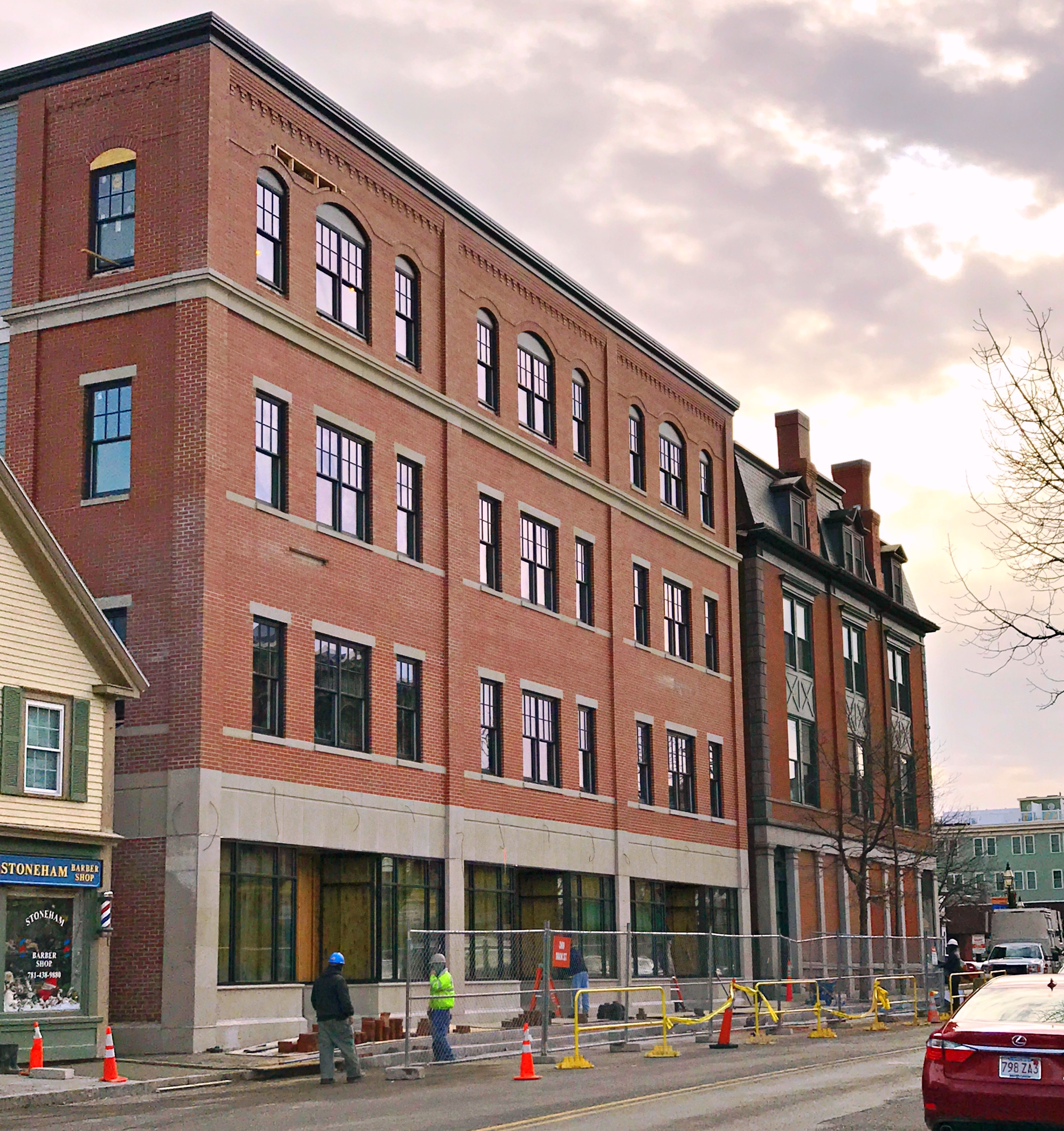 The new mixed-use facility in downtown Stoneham.