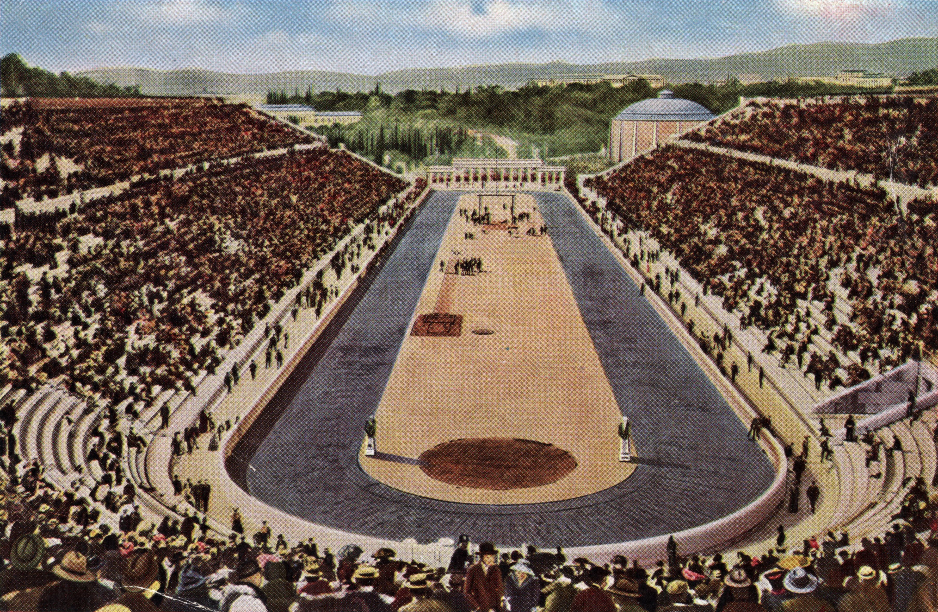 A view of the Olympic stadium in Athens.