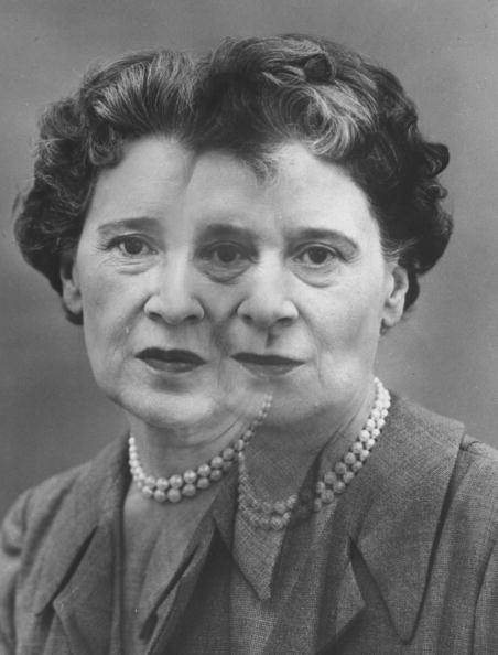 A composite multiple exposure photo of American identical twins Gloria Morgan Vanderbilt and Thelma Furness.