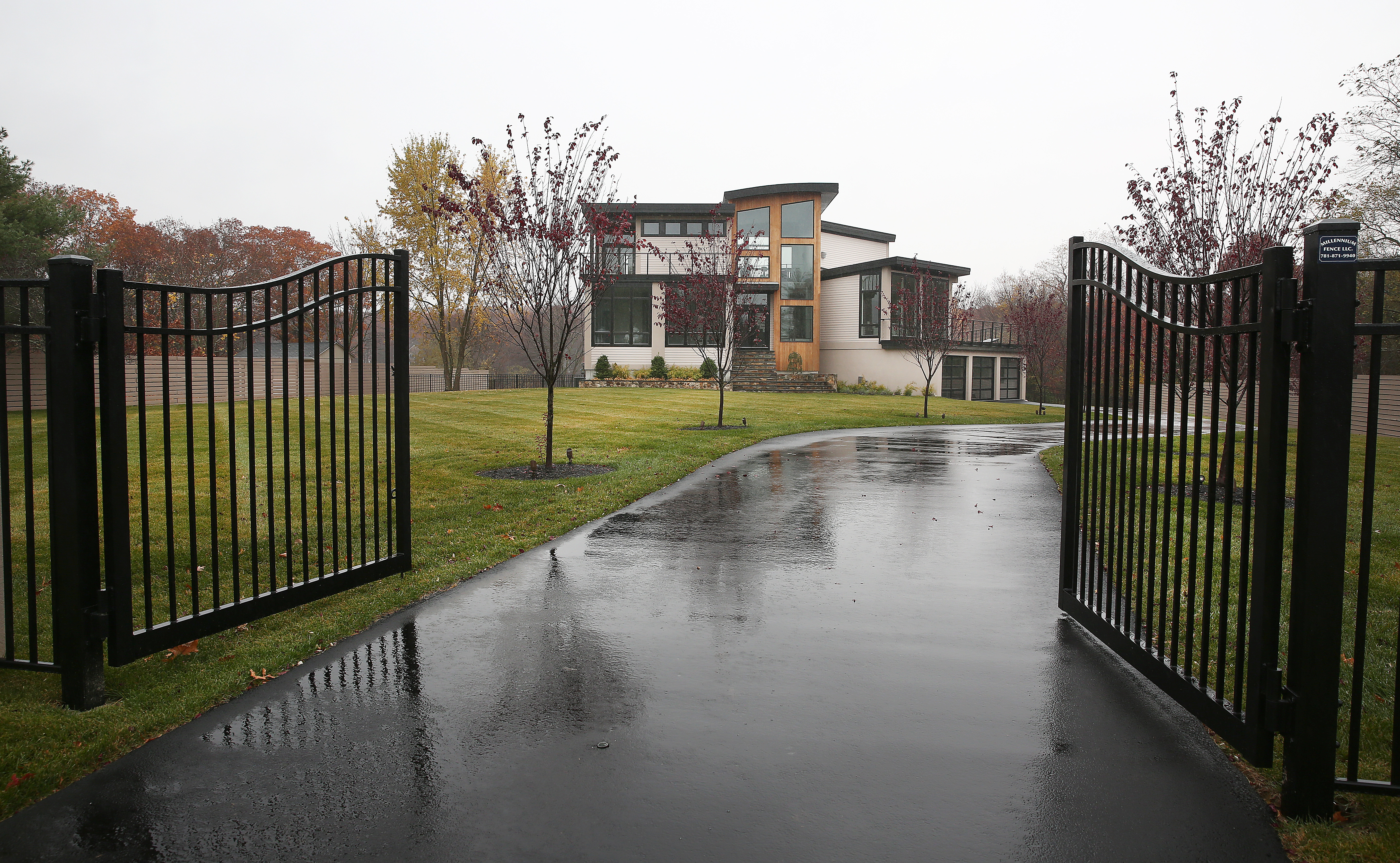 The home sits on 3 acres.