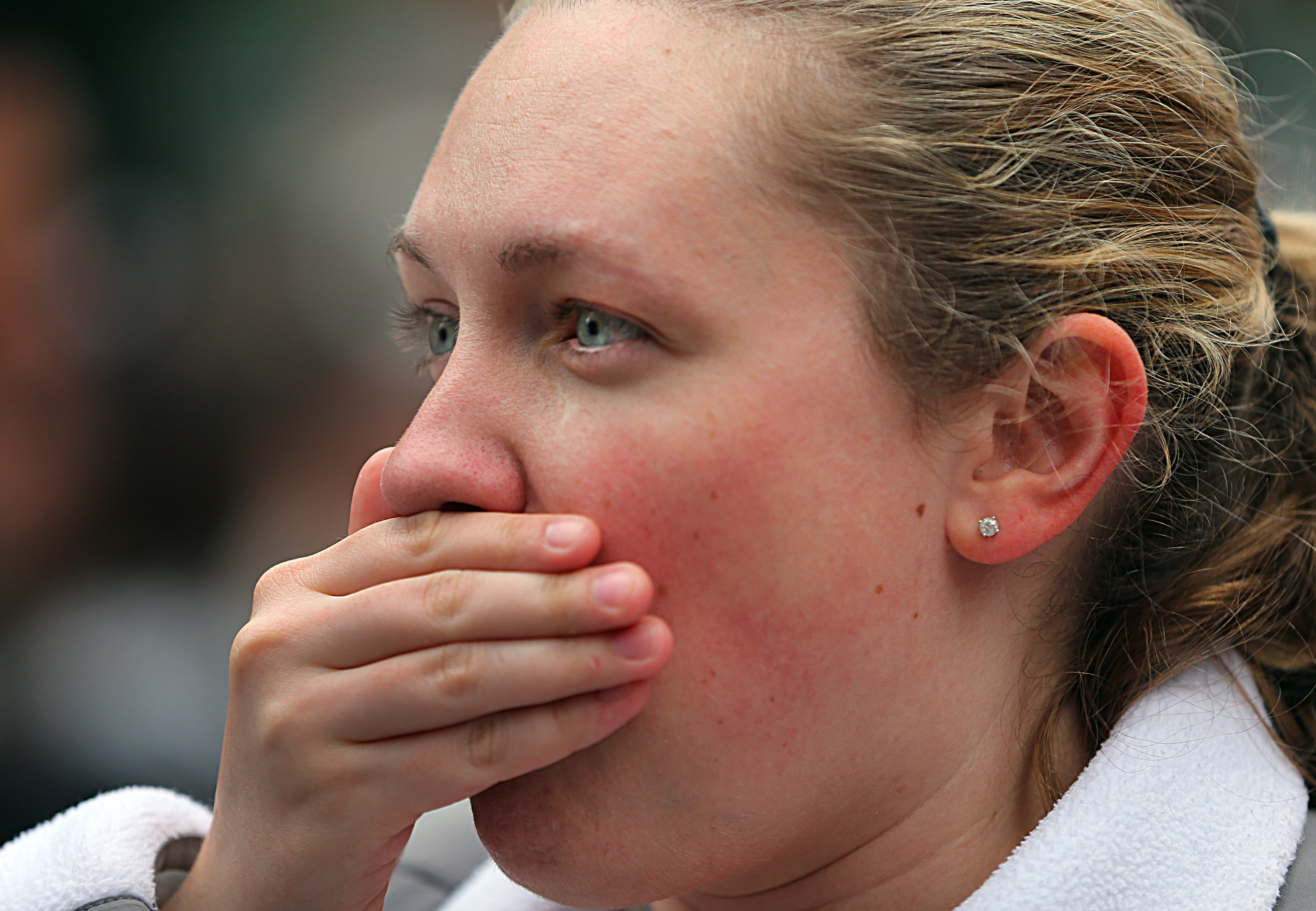 Amanda Weber from Jamaica Plain reacted to eating fried rice with mealworms.