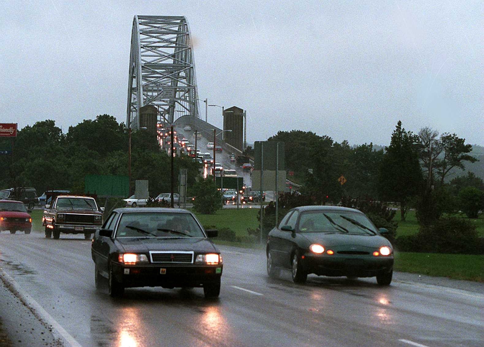 The Bourne Bridge in 1997.