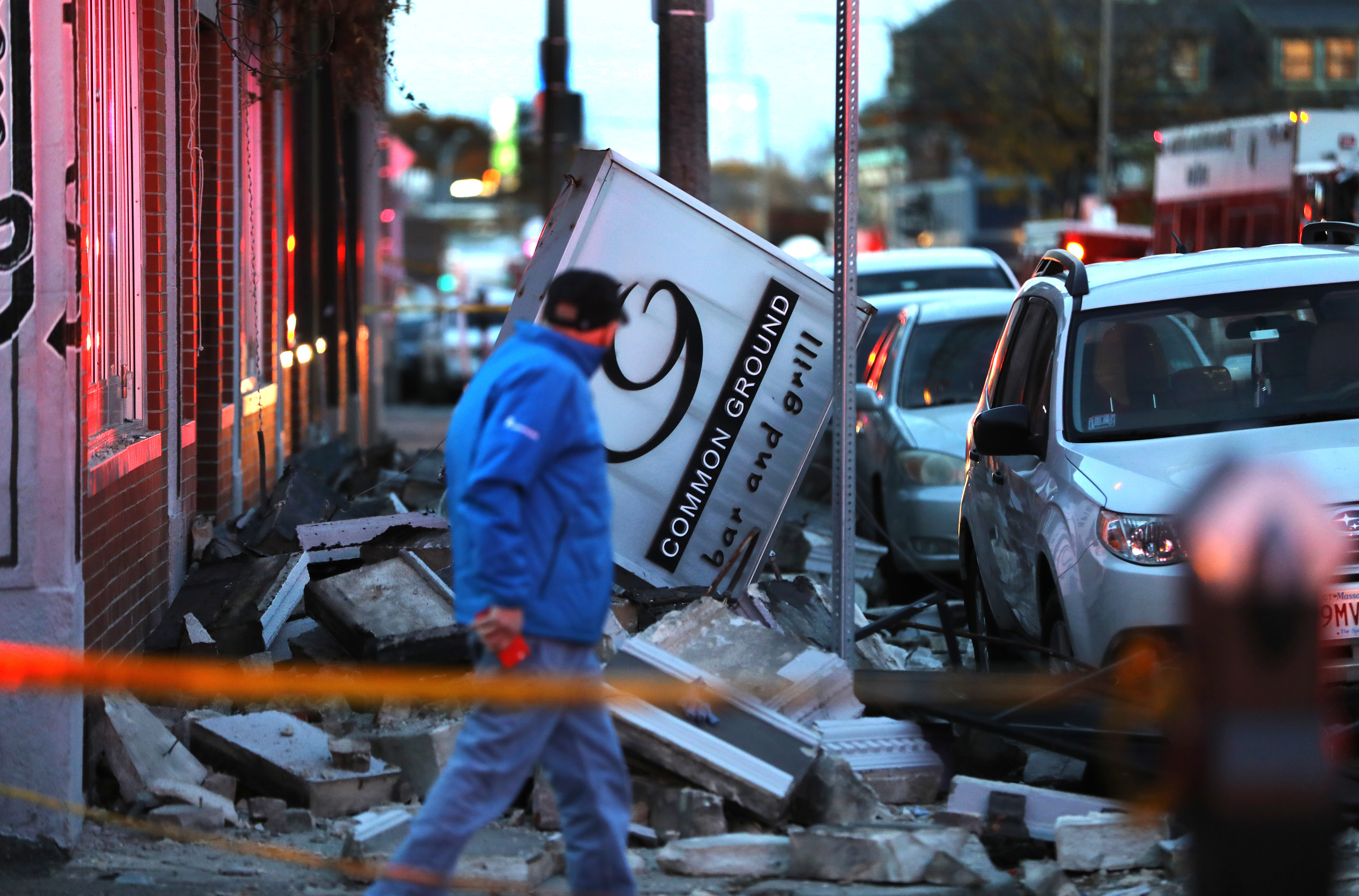 When the massive concrete facade of a building in Allston collapsed in November, Sonya was hit and partially buried in the rubble.