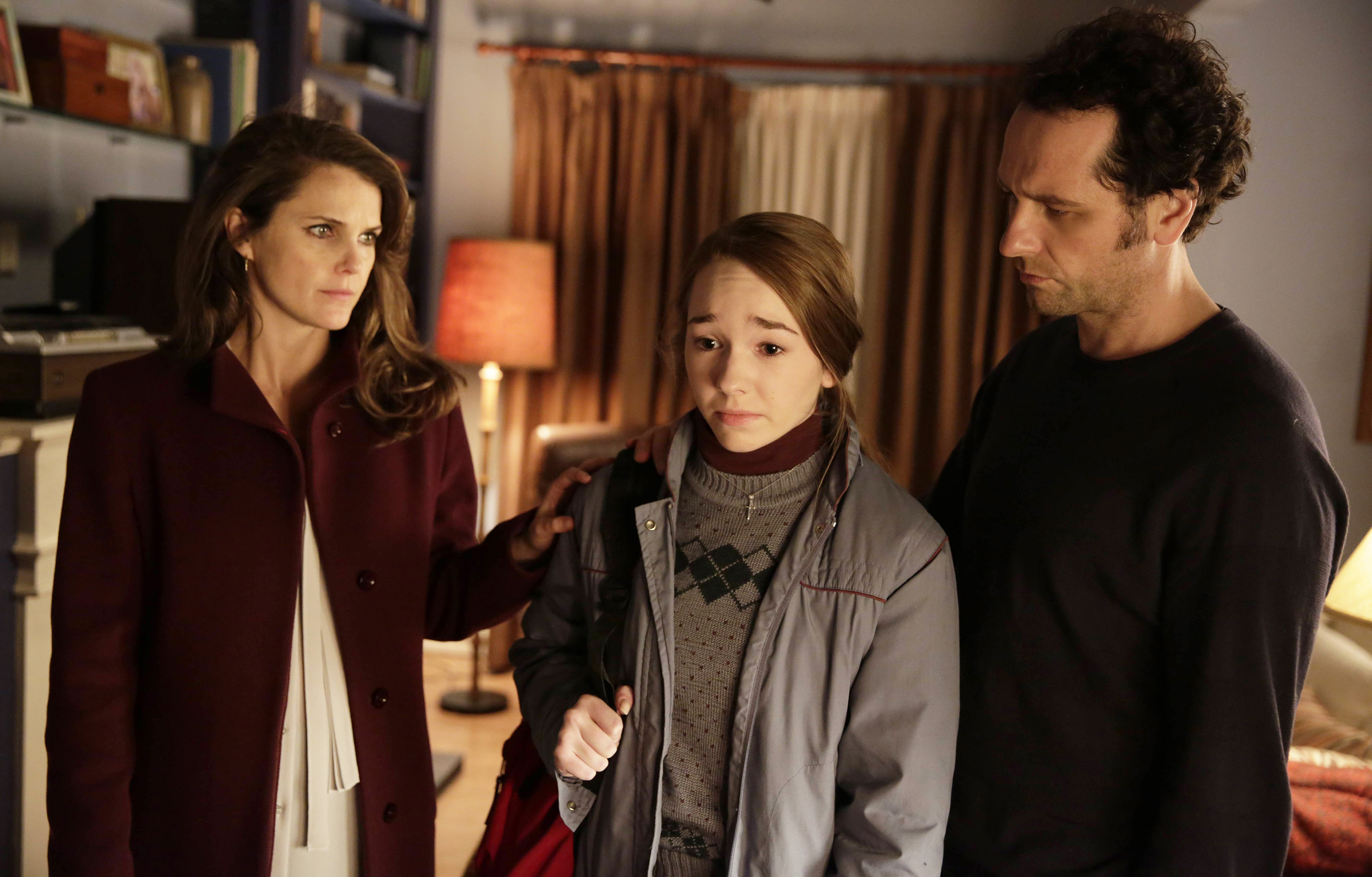 From left, Keri Russell, Holly Taylor, and Matthew Rhys in FX’s “The Americans.”