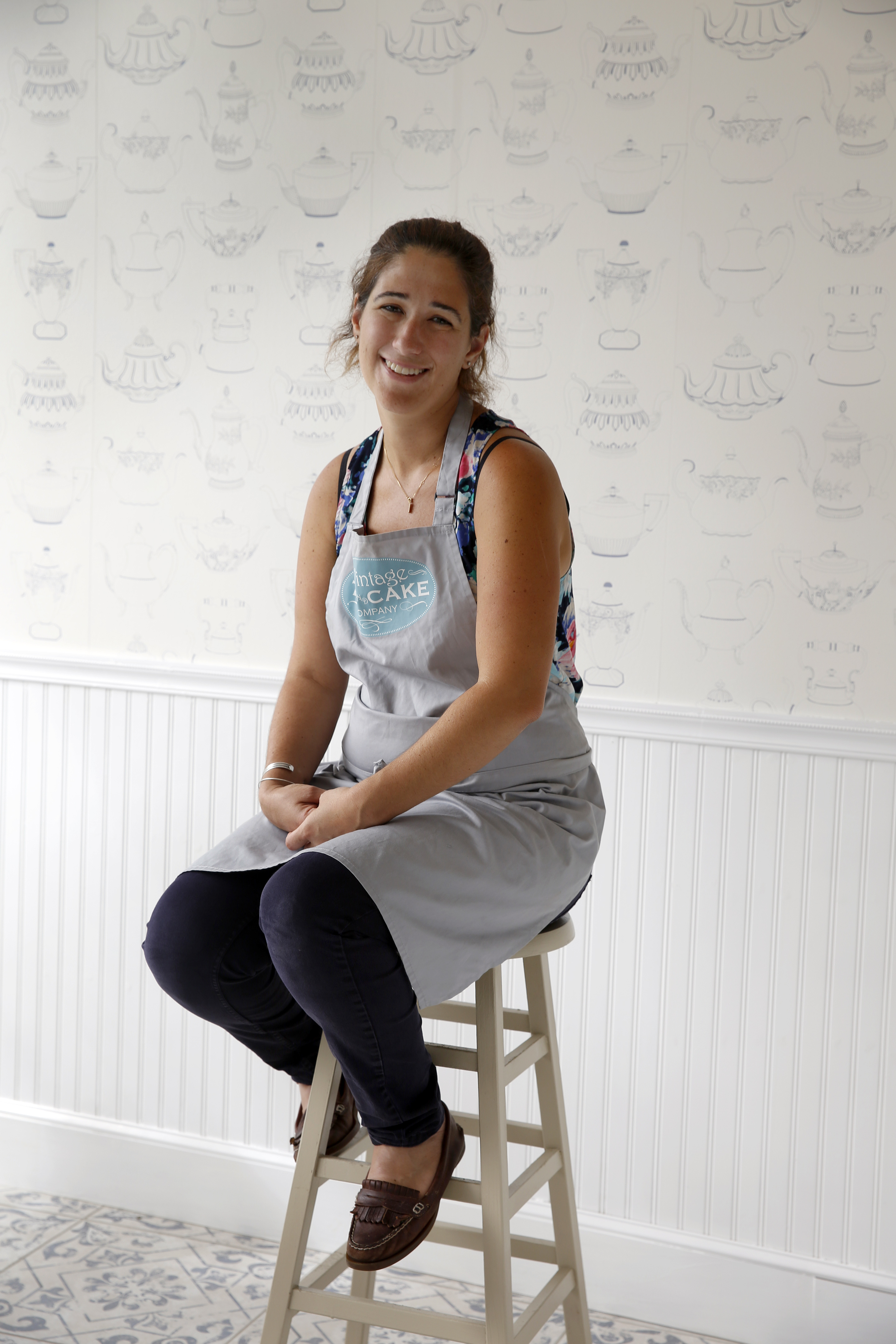 Vintage Tea and Cake Company owner Adel Donegan.