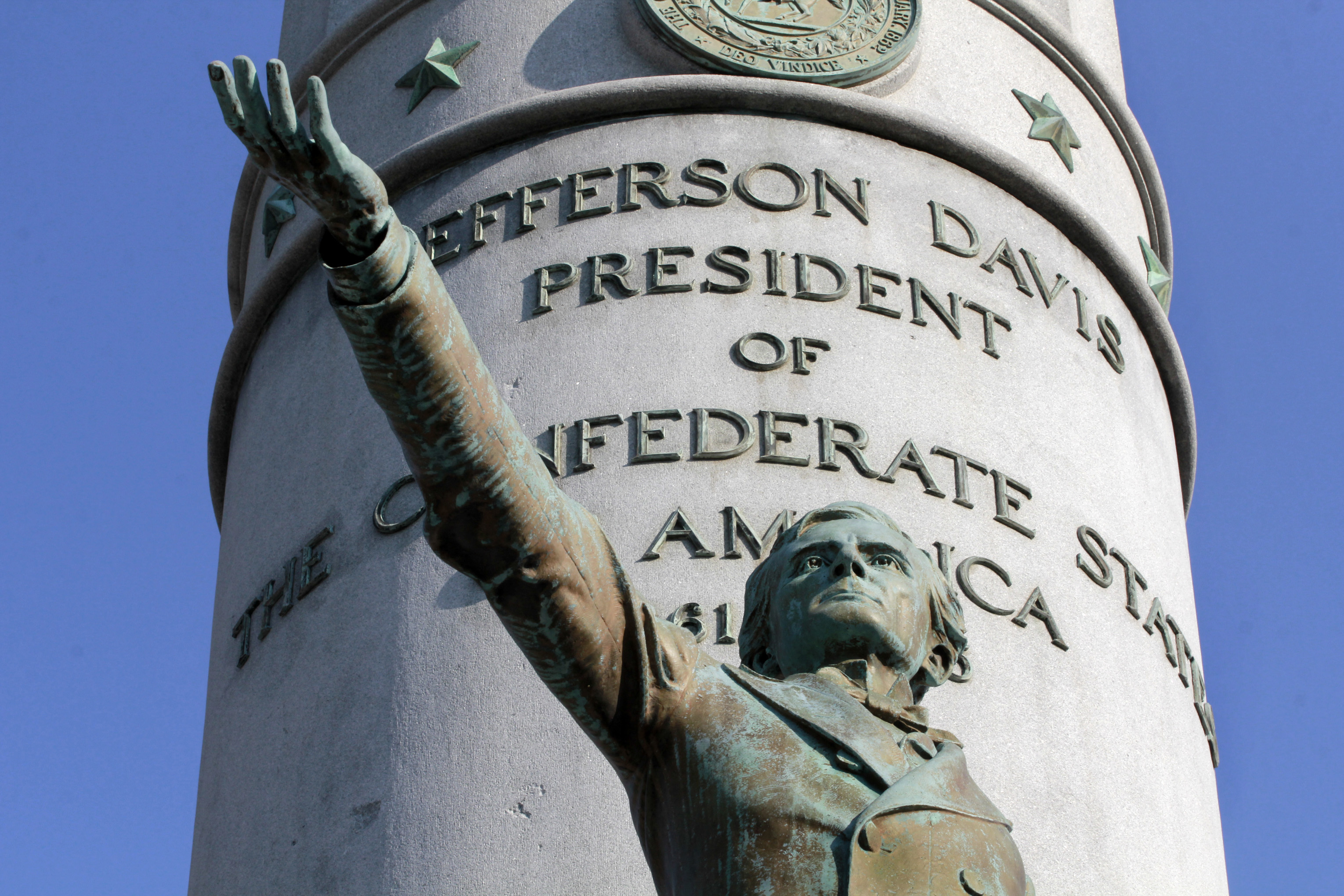 The Jefferson Davis Monument in Richmond.