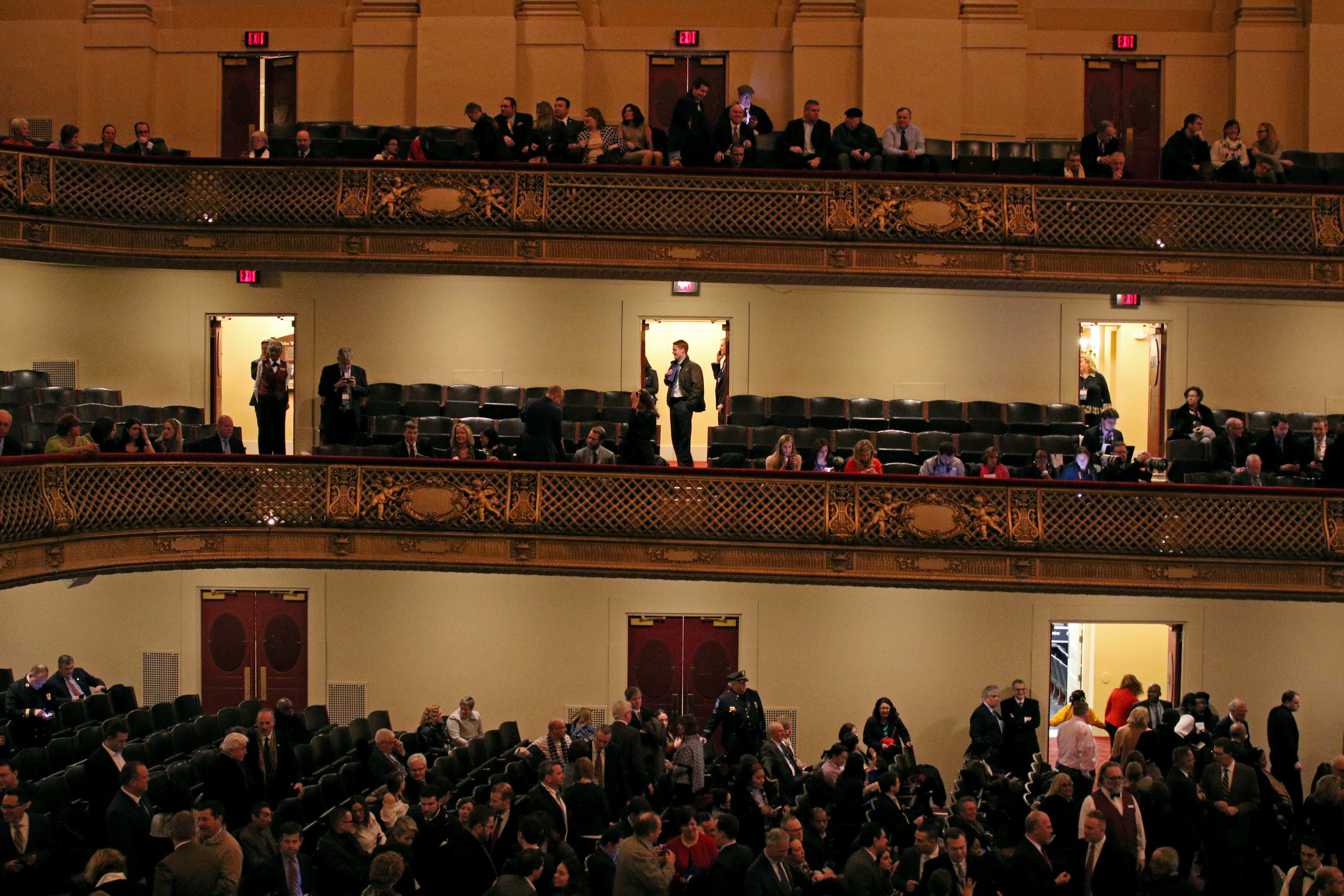 About 2,500 people attended at Symphony Hall.