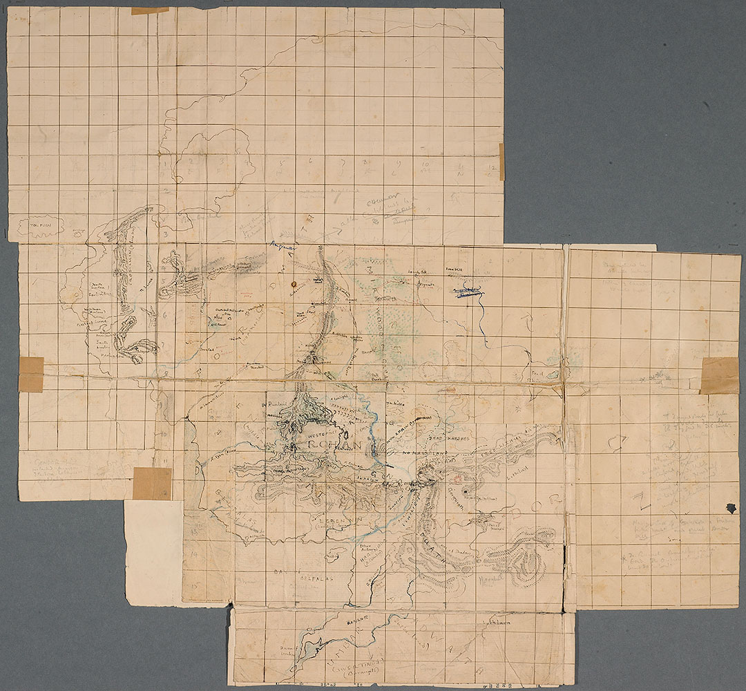 J.R.R. Tolkien’s first map of “The Lord of the Rings.”
