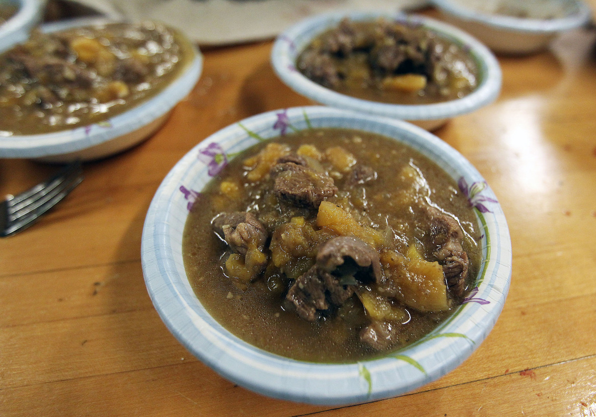Lamb with almonds and apricots.