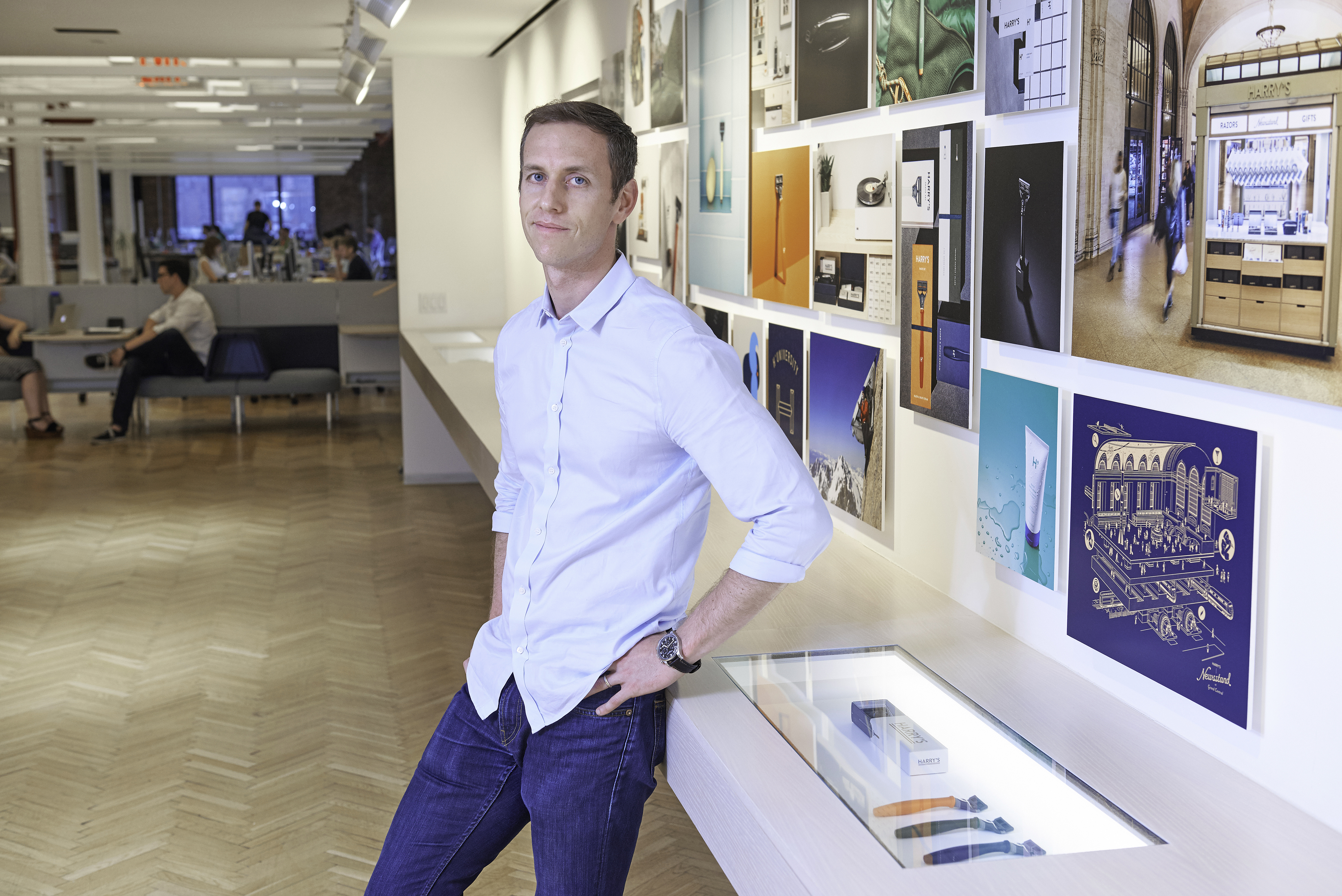 Andy Katz-Mayfield, Harry’s cofounder, in his four-year-old company’s New York headquarters.
