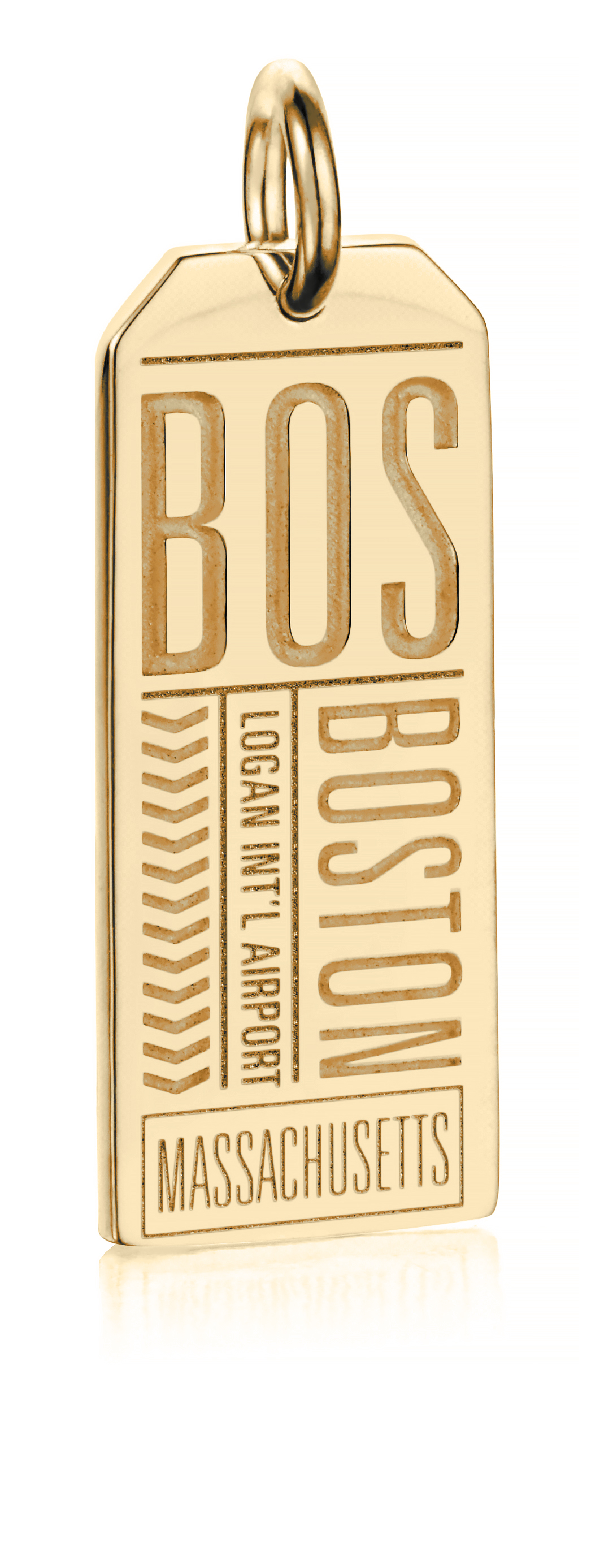 airport code luggage tag charm necklace available in sterling silver, 14 k gold vermeil, and 14 k solid gold 21suitcase