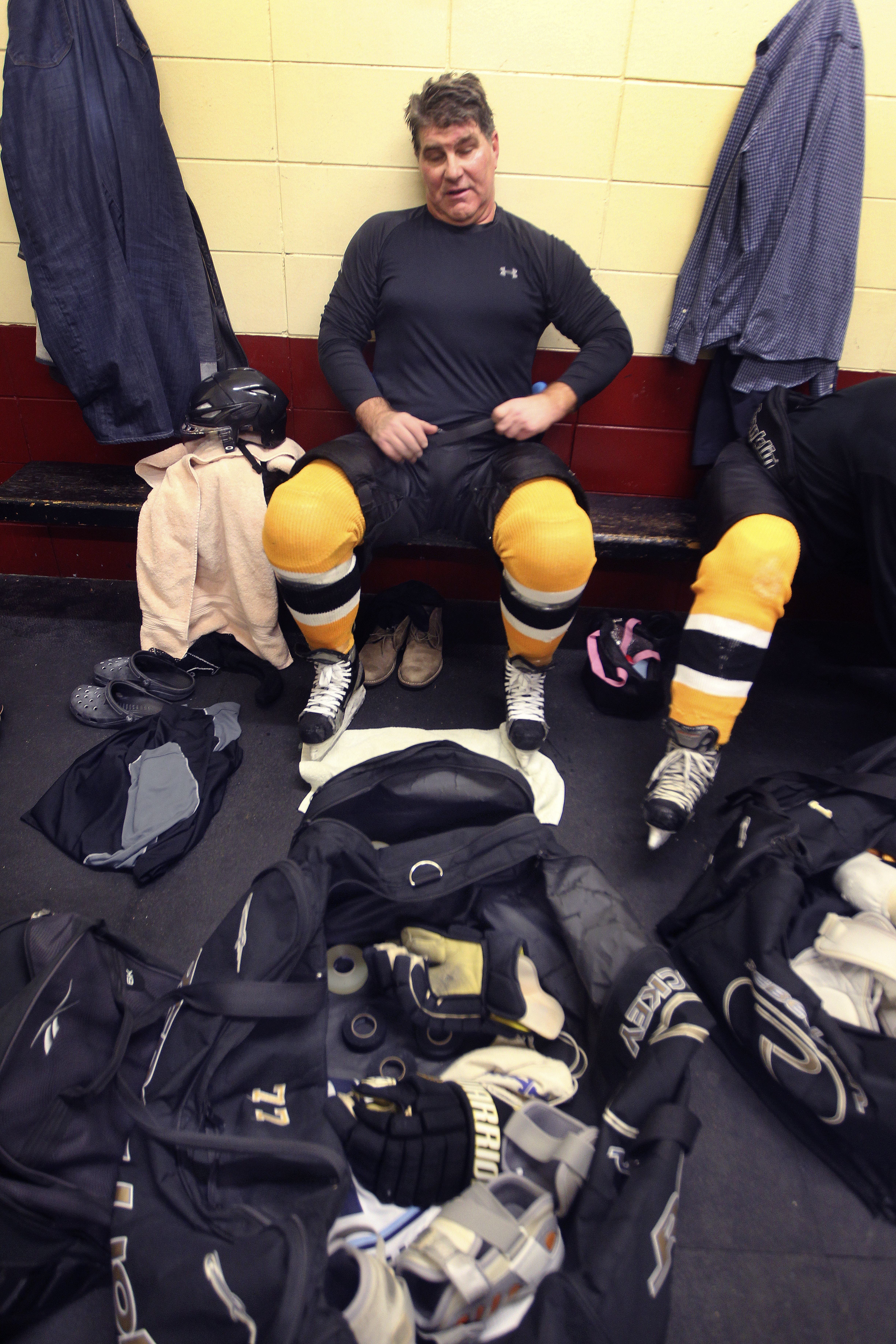 Bruins great Ray Bourque always aired out his bag as a kid — and he still does after informal skates at Hockey Town.