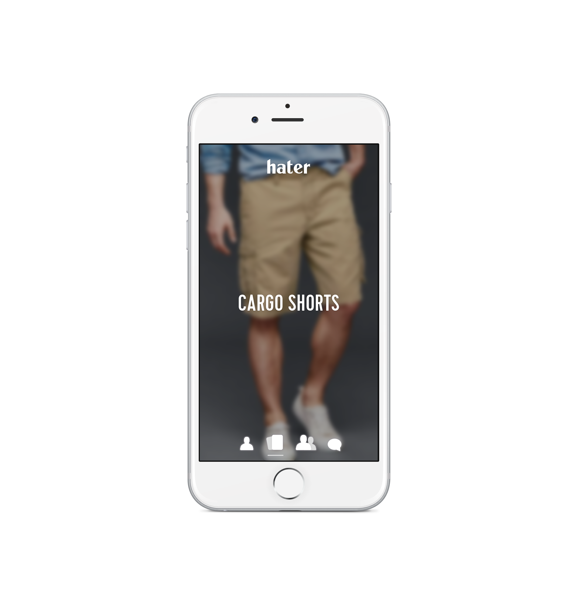 A screenshot from the Hater app.