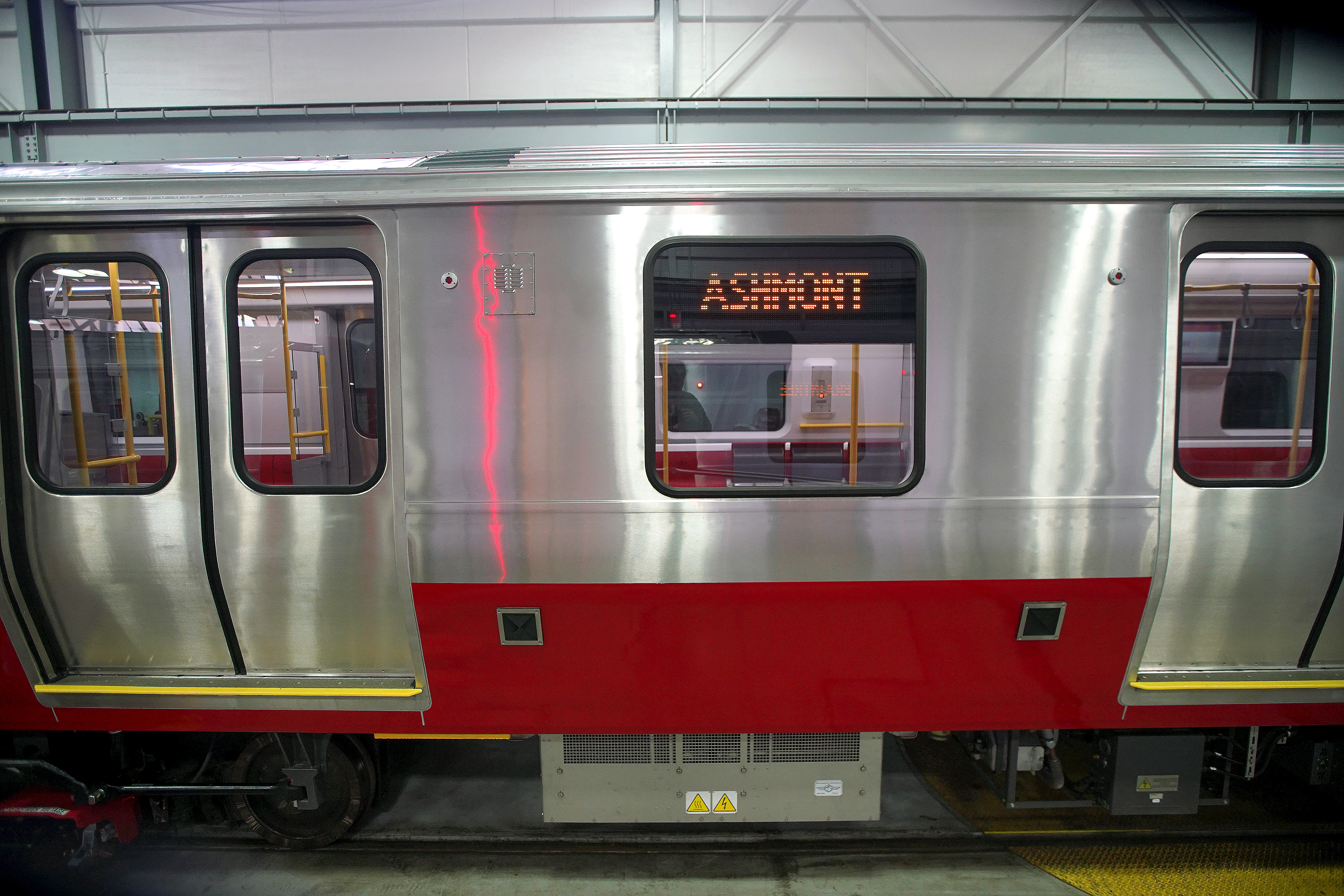 The new trains begin rolling next spring.
