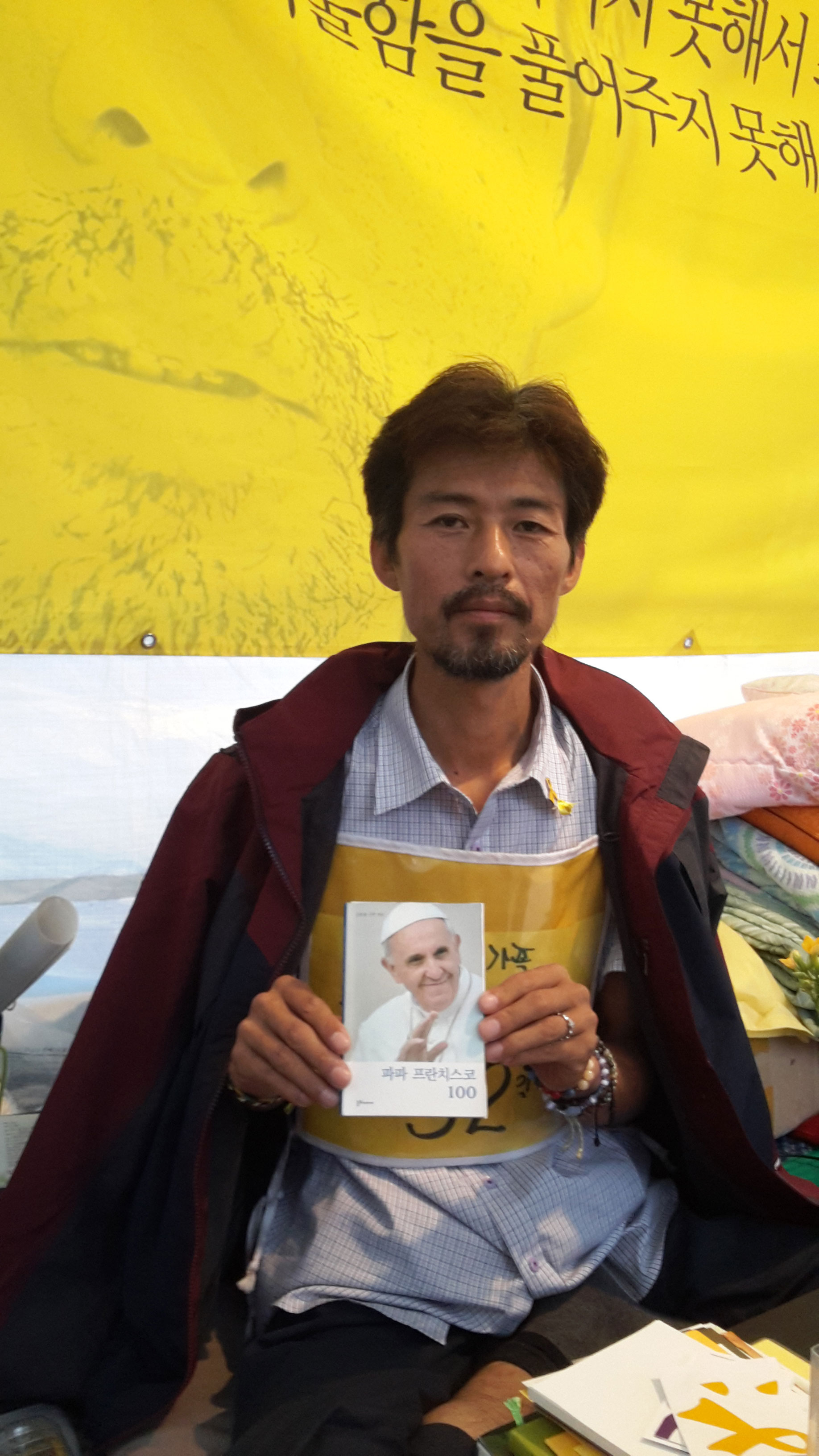 Young-oh Kim’s 17-year-old daughter, Yoo-min Kim, was one of almost 300 students who died in the Sewol ferry disaster.