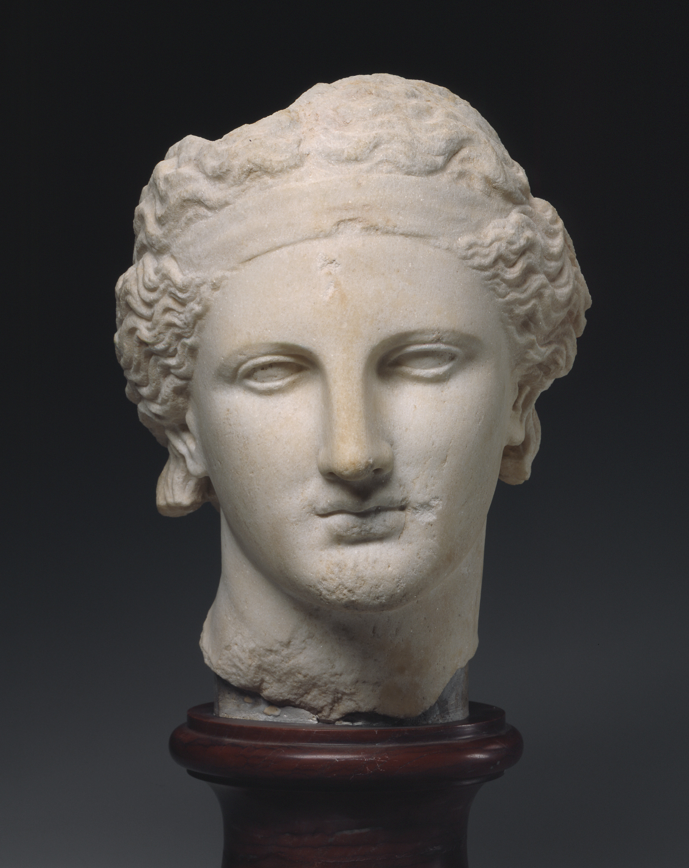 A bust of Dionysus on display in one of the MFA’s three new galleries dedicated to art and artifacts from Ancient Greece.