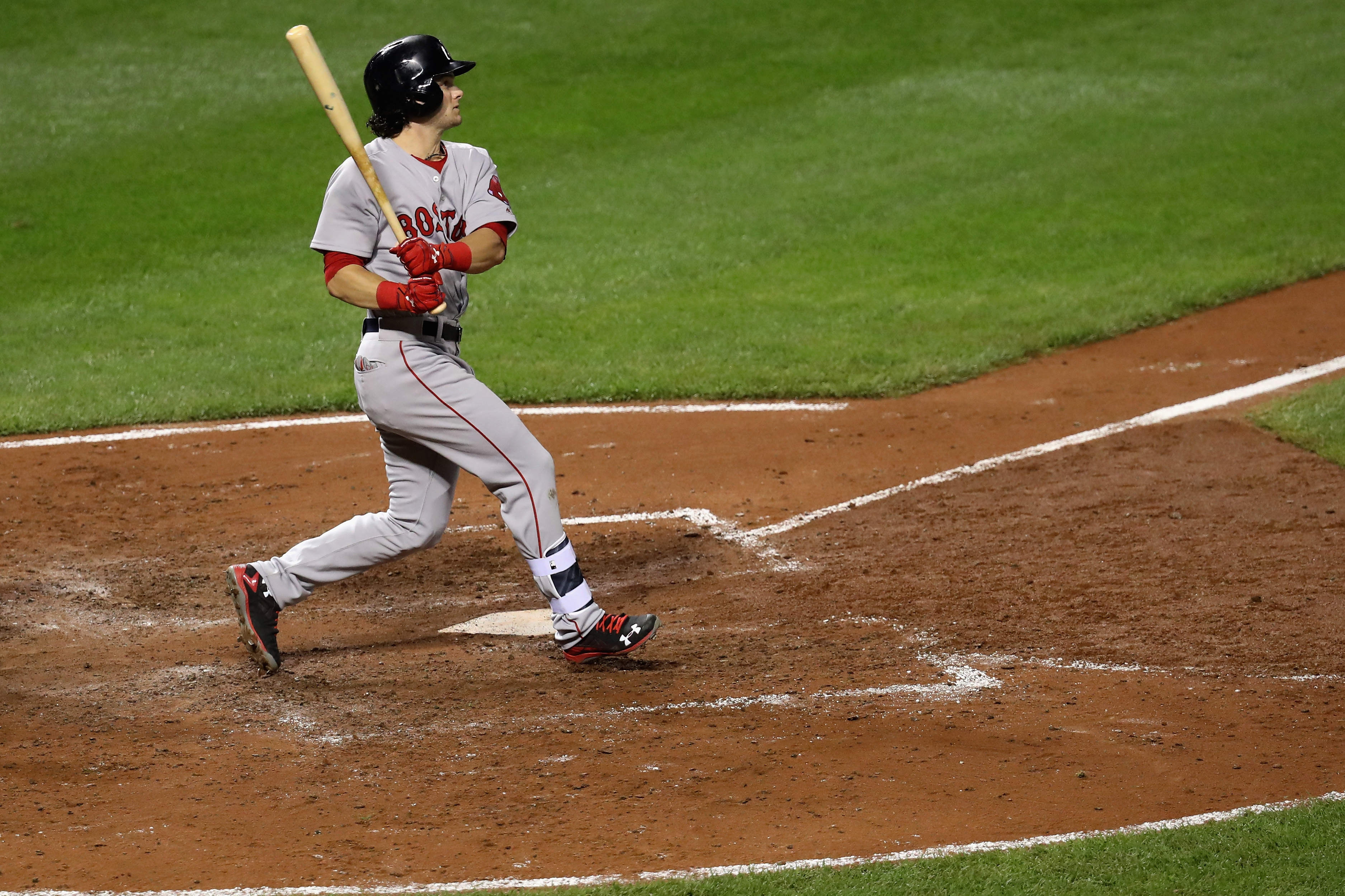 Andrew Benintendi connected off Brad Brach for a three-run home run in the sixth inning.