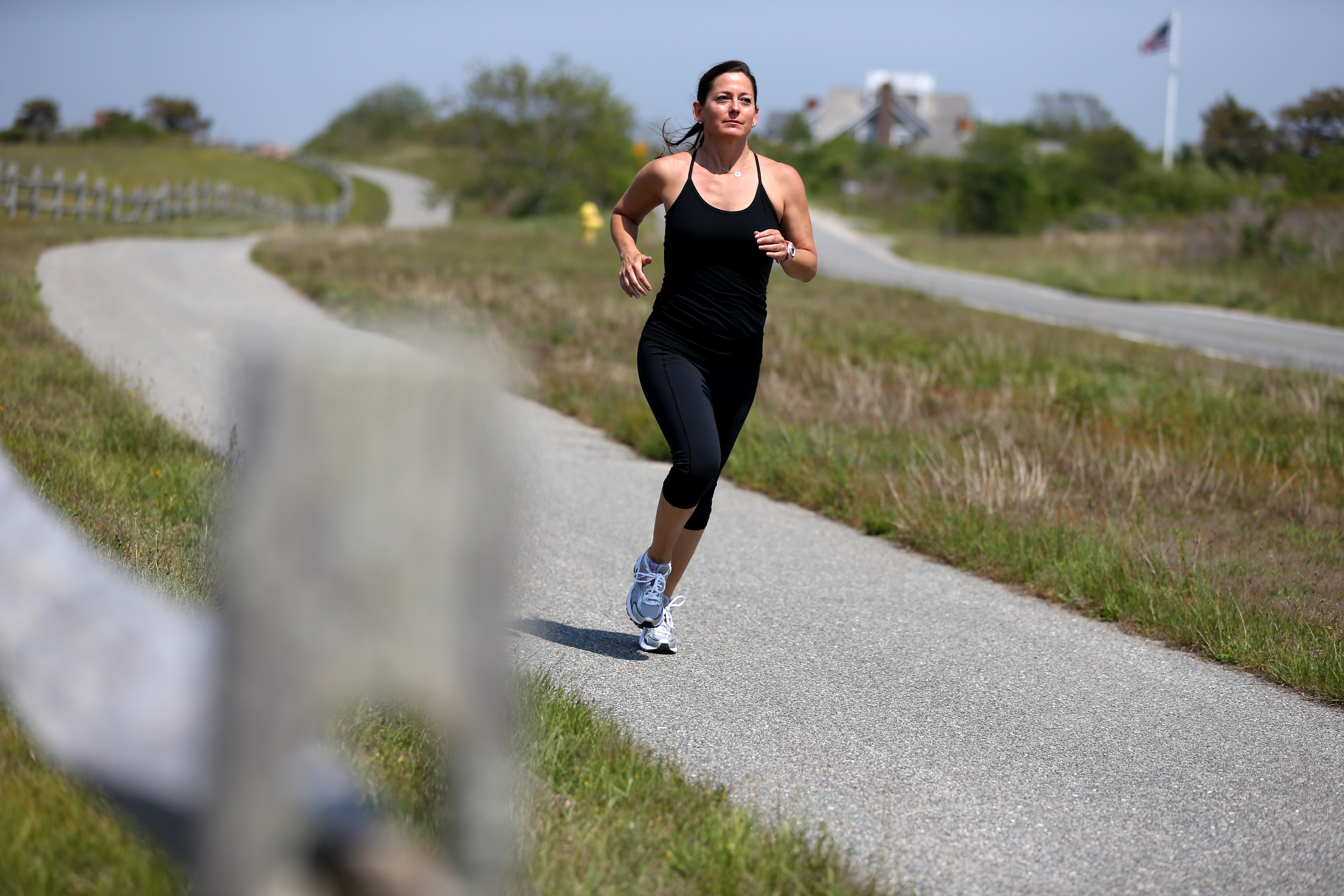 Kate Conti does PR for clients in the health and fitness fields and enjoys running, yoga, and beaches like this one on Nantucket. But she struggled with staying focused on meditation.