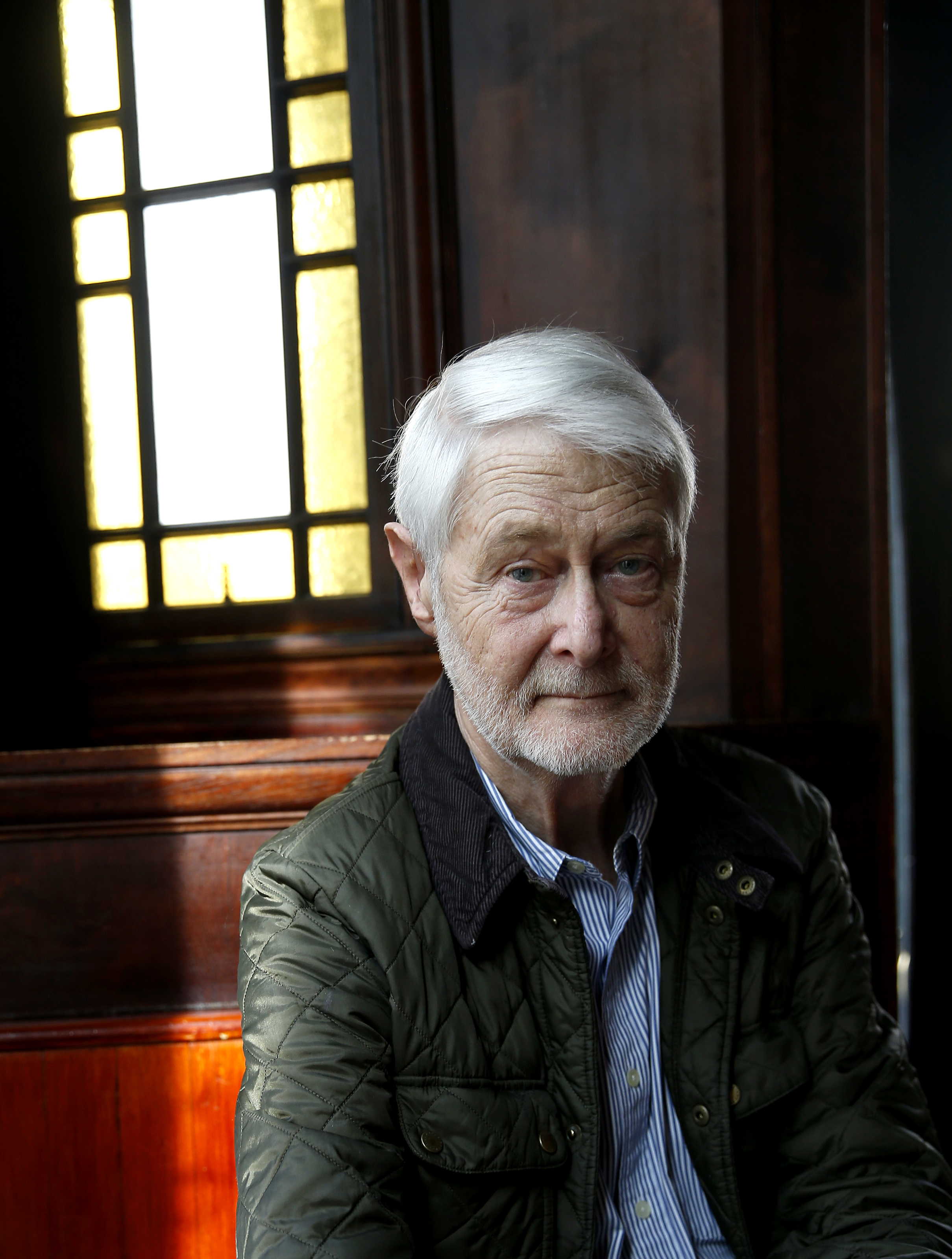 Dublin-born Padraig O’Malley (pictured at the Plow and Stars) has been a Cambridge resident since 1968.