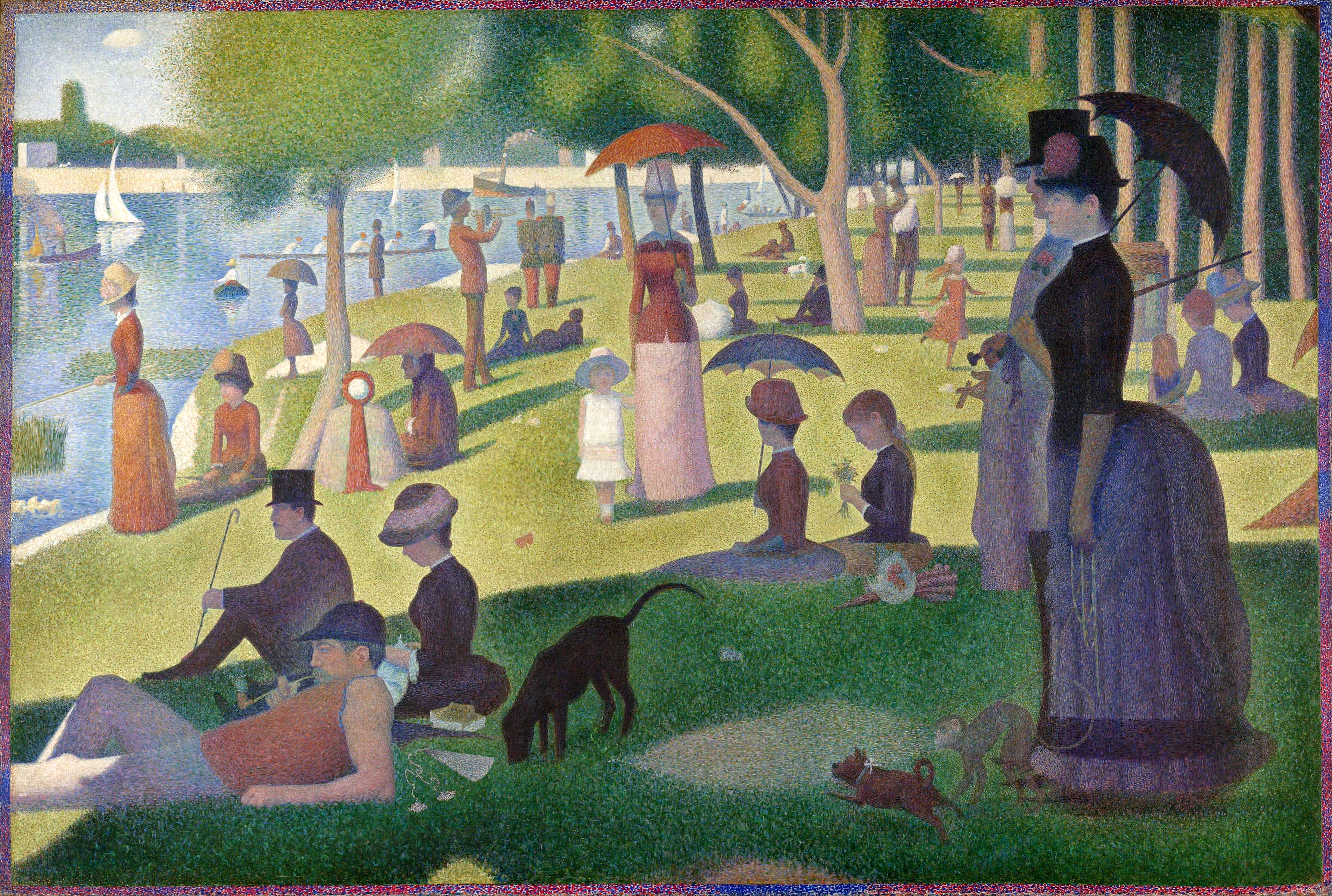 A Sunday on La Grand Jette, 1884, by Georges-Pierre Seurat