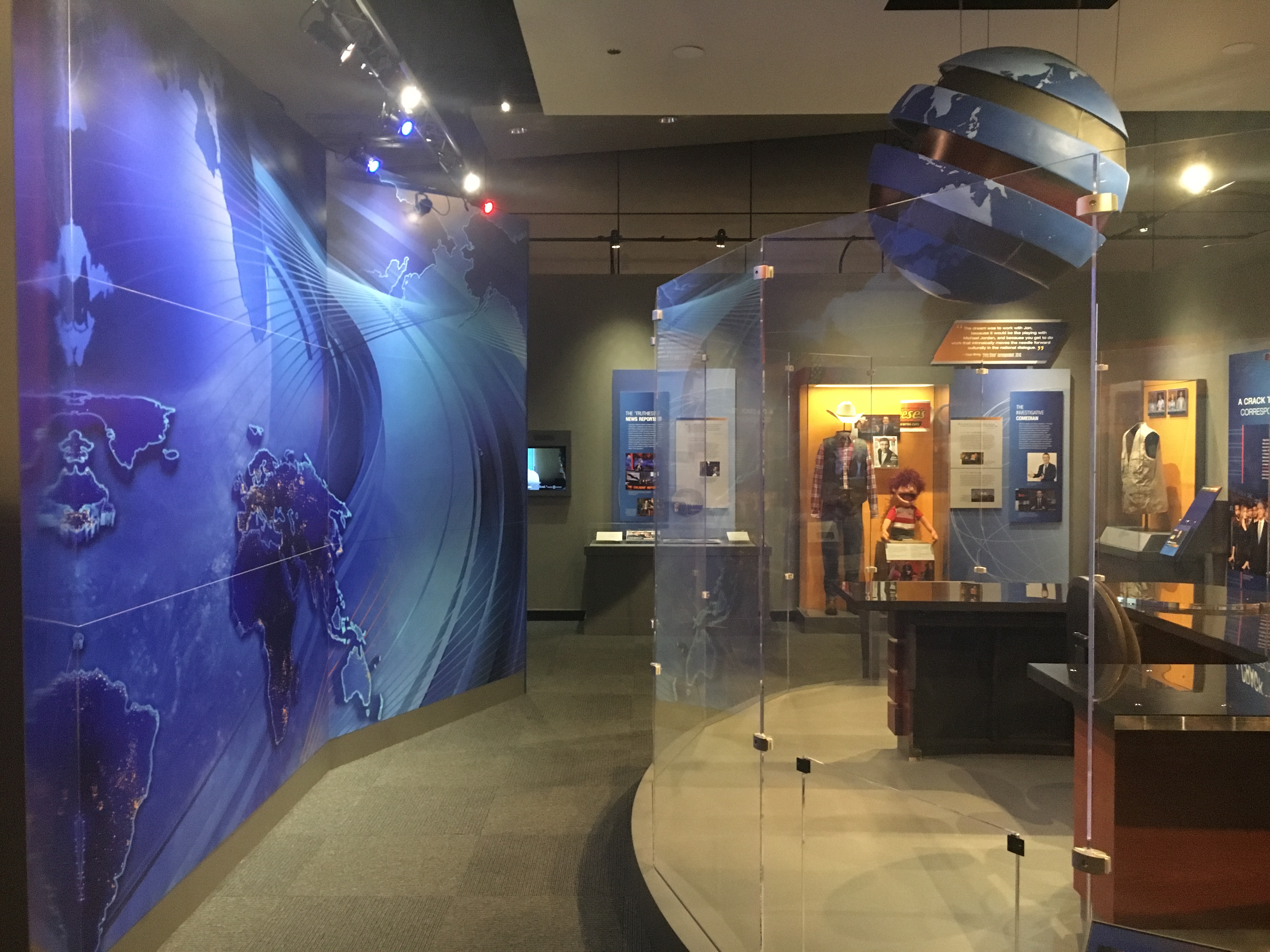 Set of “The Daily Show With Jon Stewart” at the Newseum.