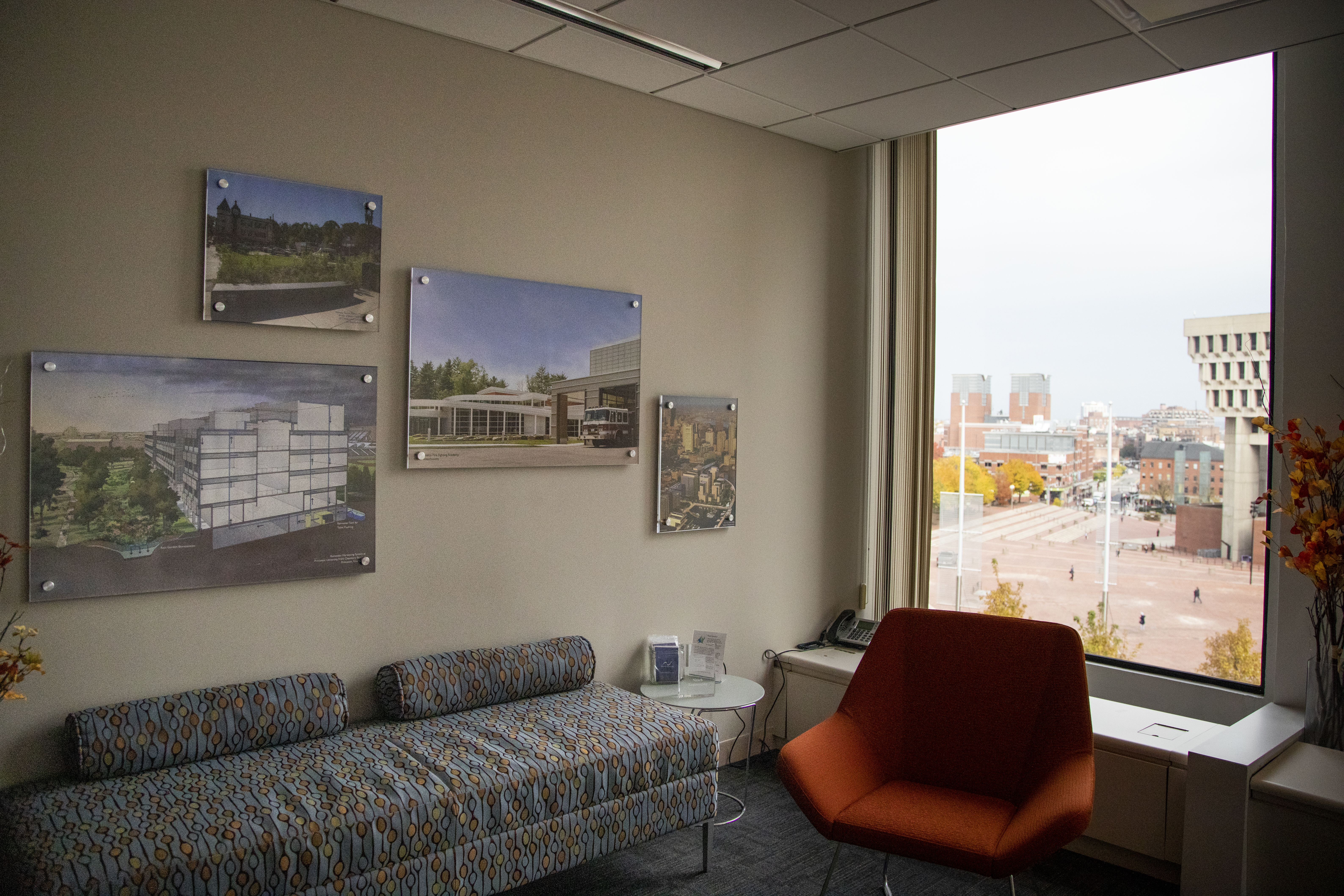 A view of Boston City Hall from Nitsch Engineering.