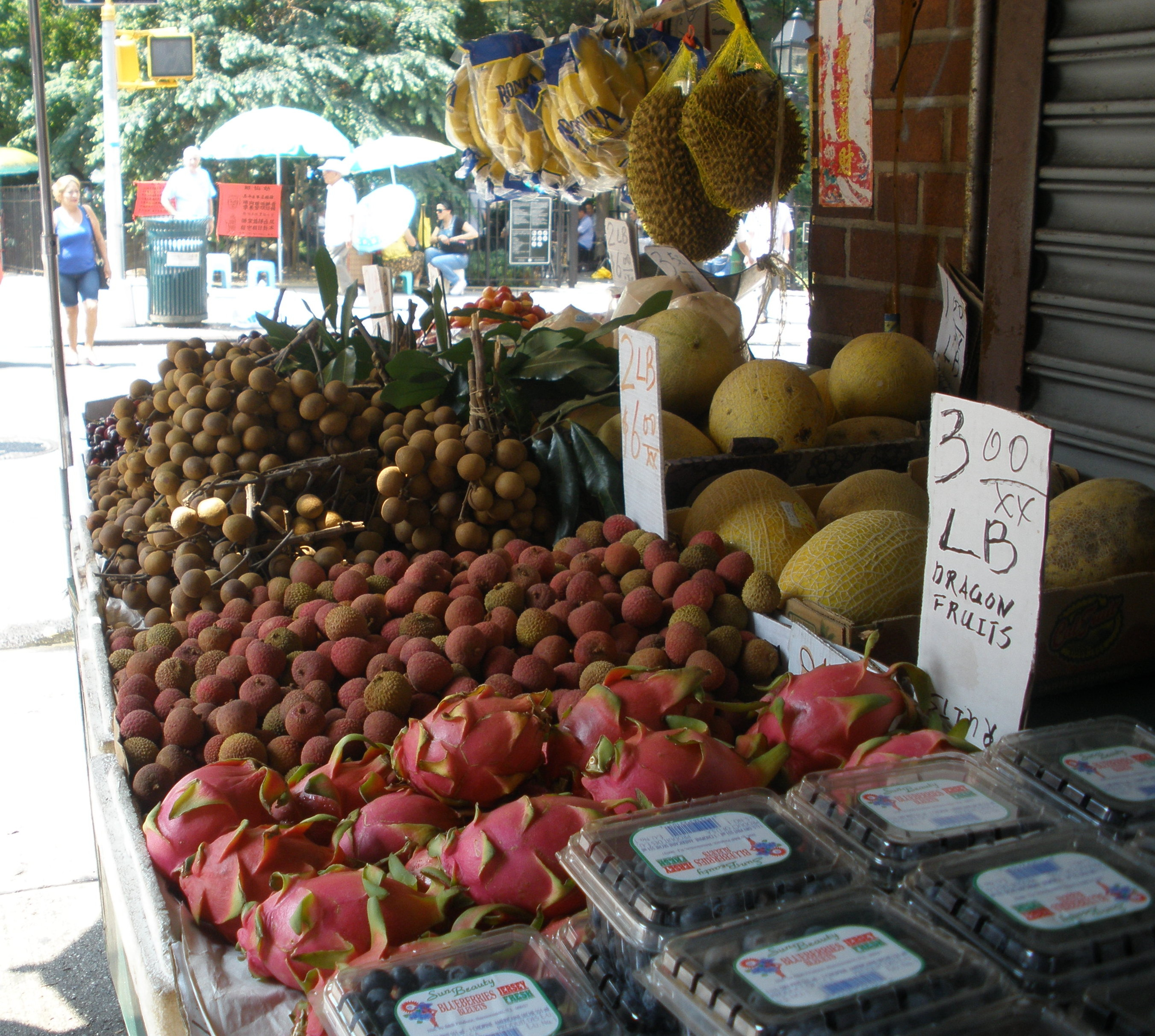 A fruit stand.