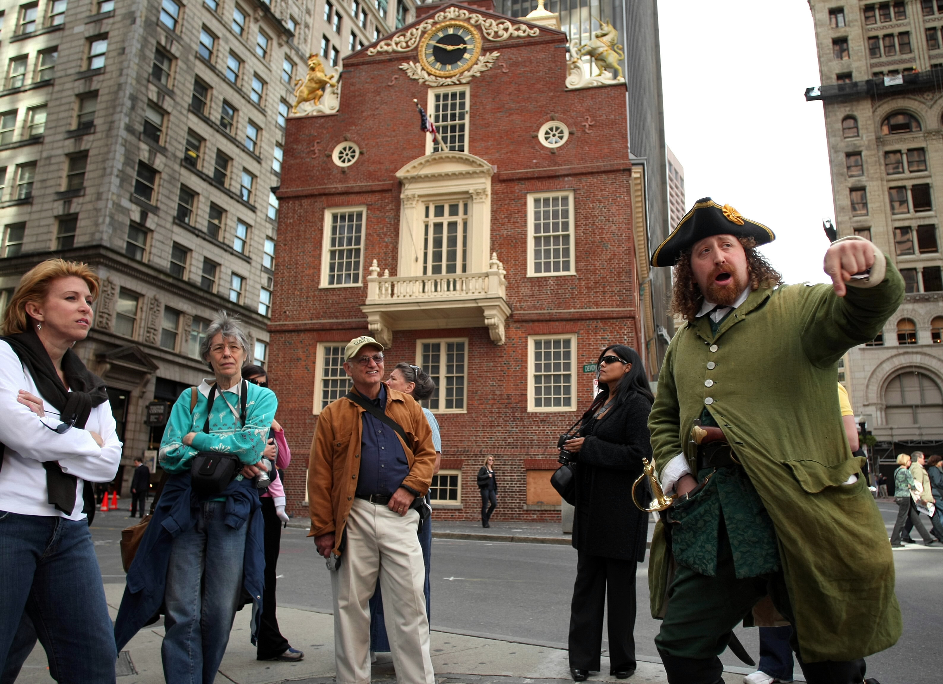 Josh Rudy from Braintree is a Freedom Trail tour guide.