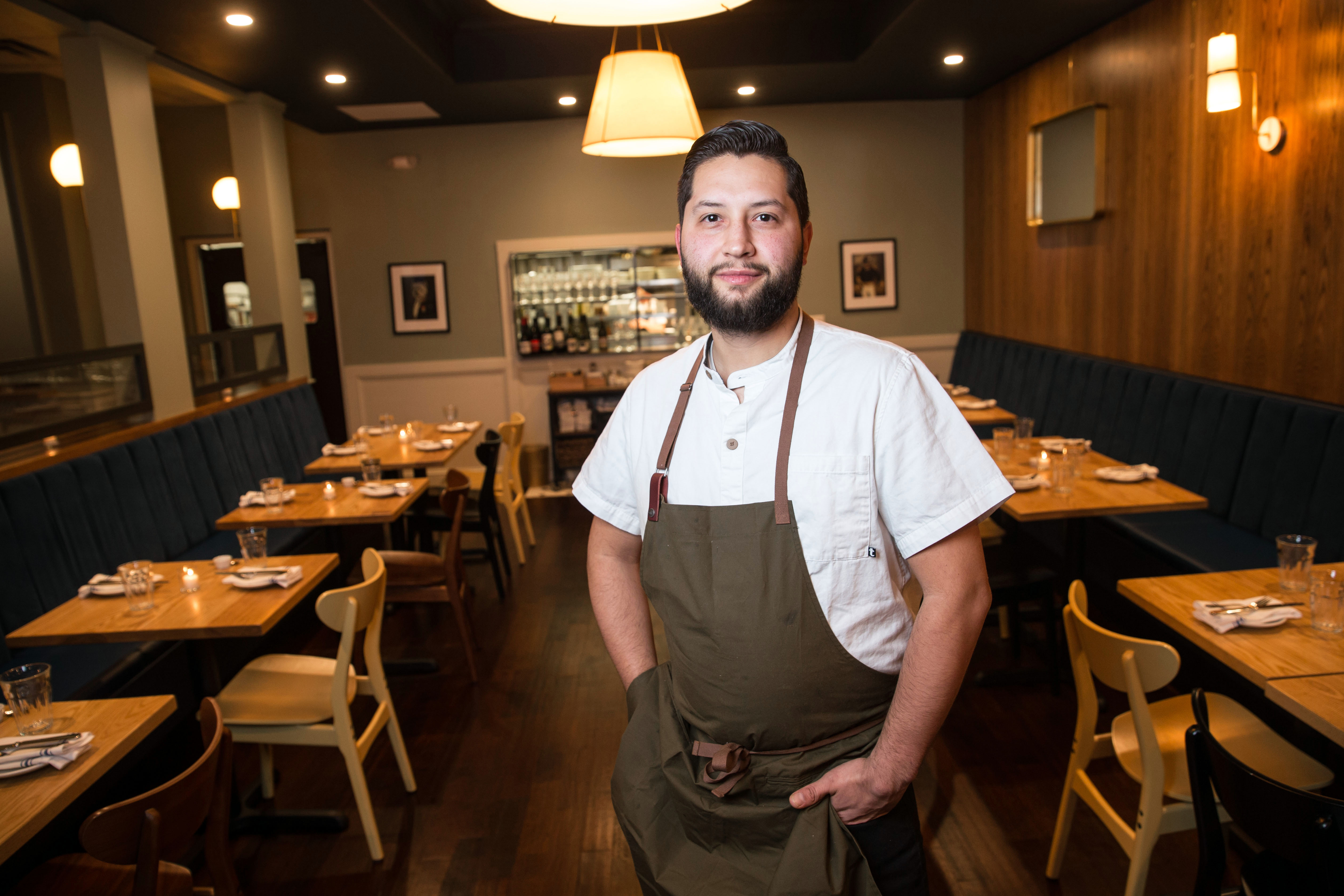 Executive chef Francisco Millan at Buttonwood in Newton.