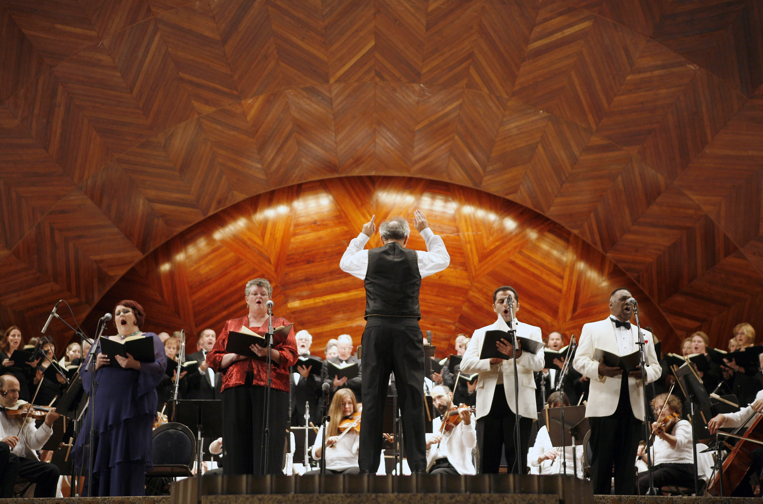 The Boston Landmarks Orchestra in a concert last summer.