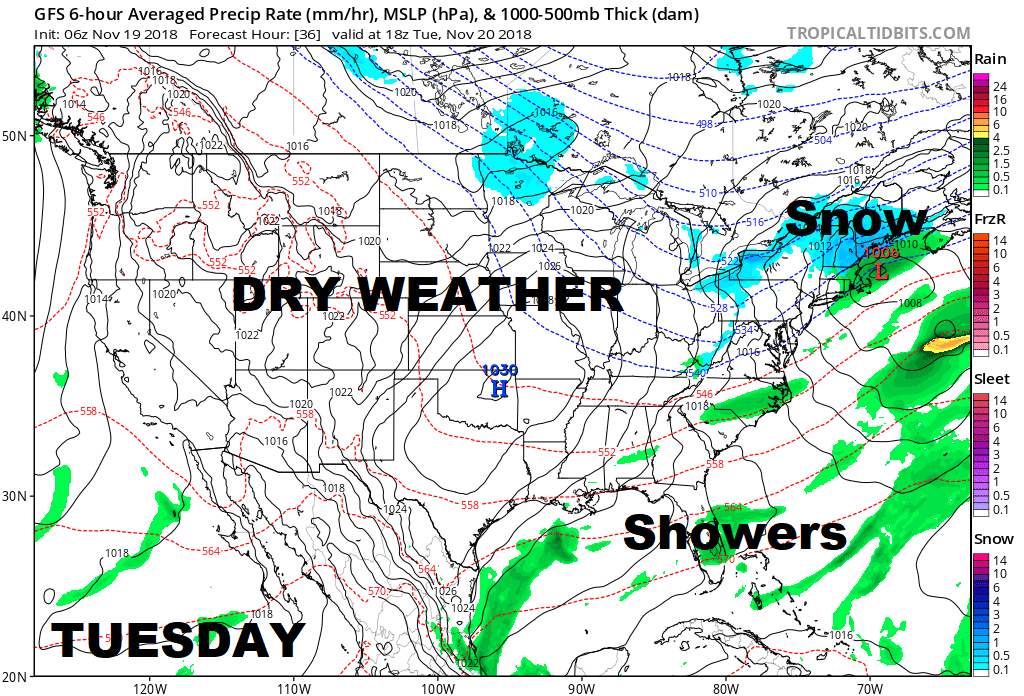 Much of the United States is storm free this week.