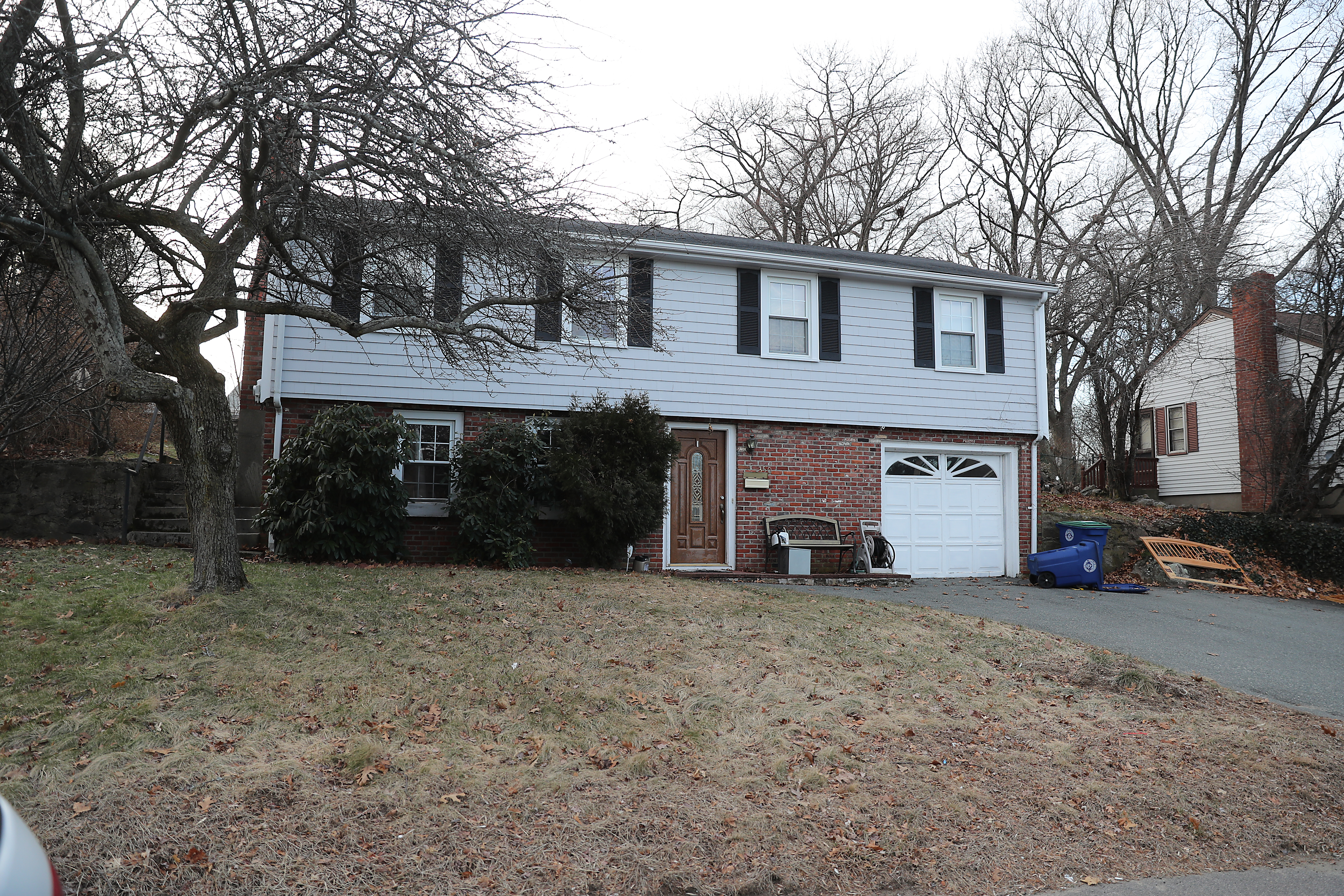 This home at 350 Shaw St. in Braintree was one of three marijuana grow houses raided by police on Wednesday. Three people are being charged with trafficking.