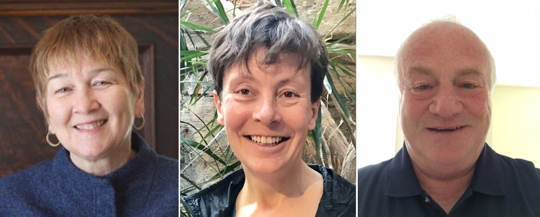 Newton Ward 5 councilor-at-large candidates, from left, Deborah Jean Crossley, Andreae Downs, and Paul Edward Coletti.