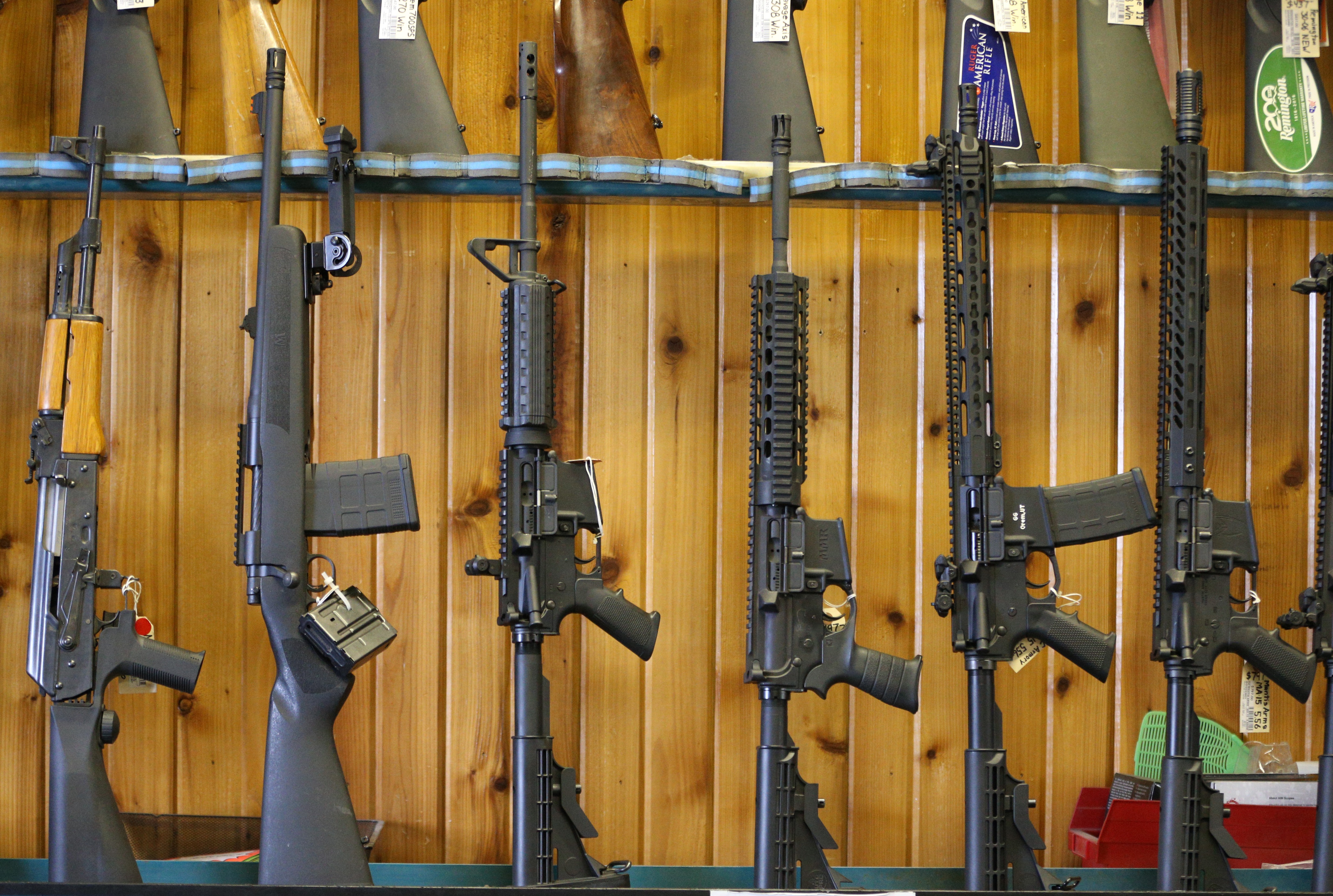 Semi-automatic AR-15s for sale in Florida earlier this year.