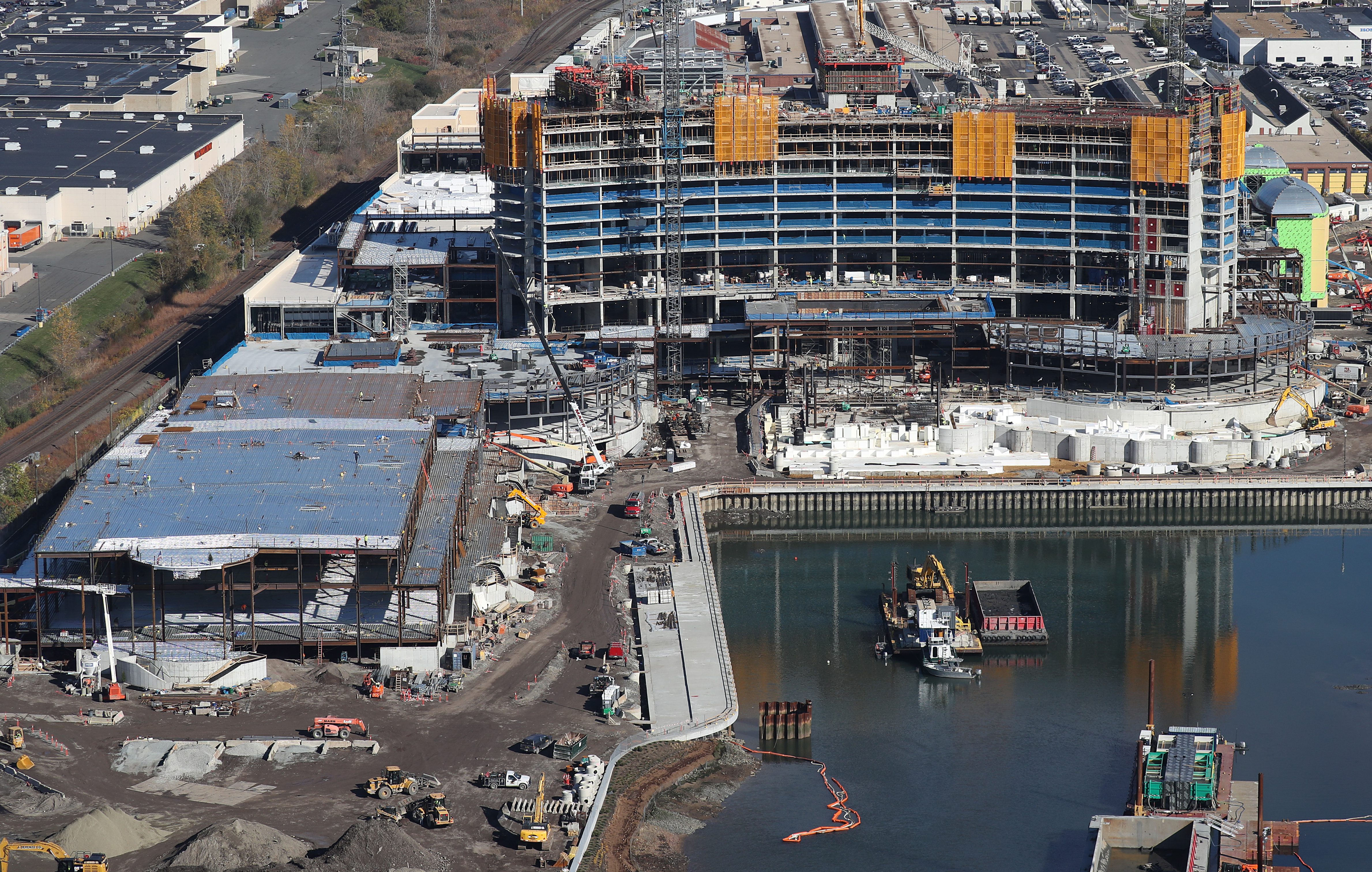 The Wynn casino was photographed while under construction in Everett on Nov. 9, 2017.
