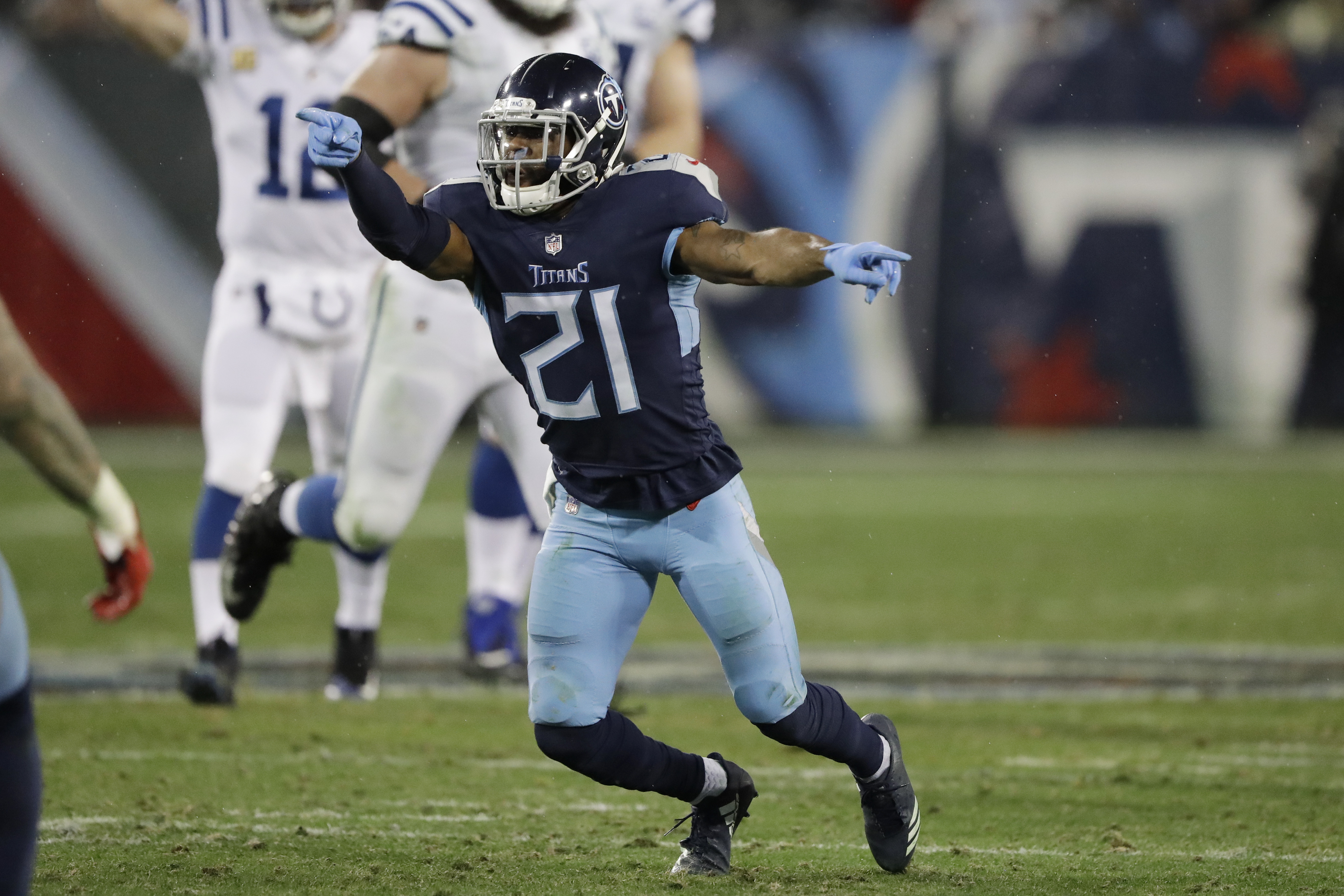 Malcolm Butler had 69 tackles, three interceptions, and a sack in his first season with the Titans.