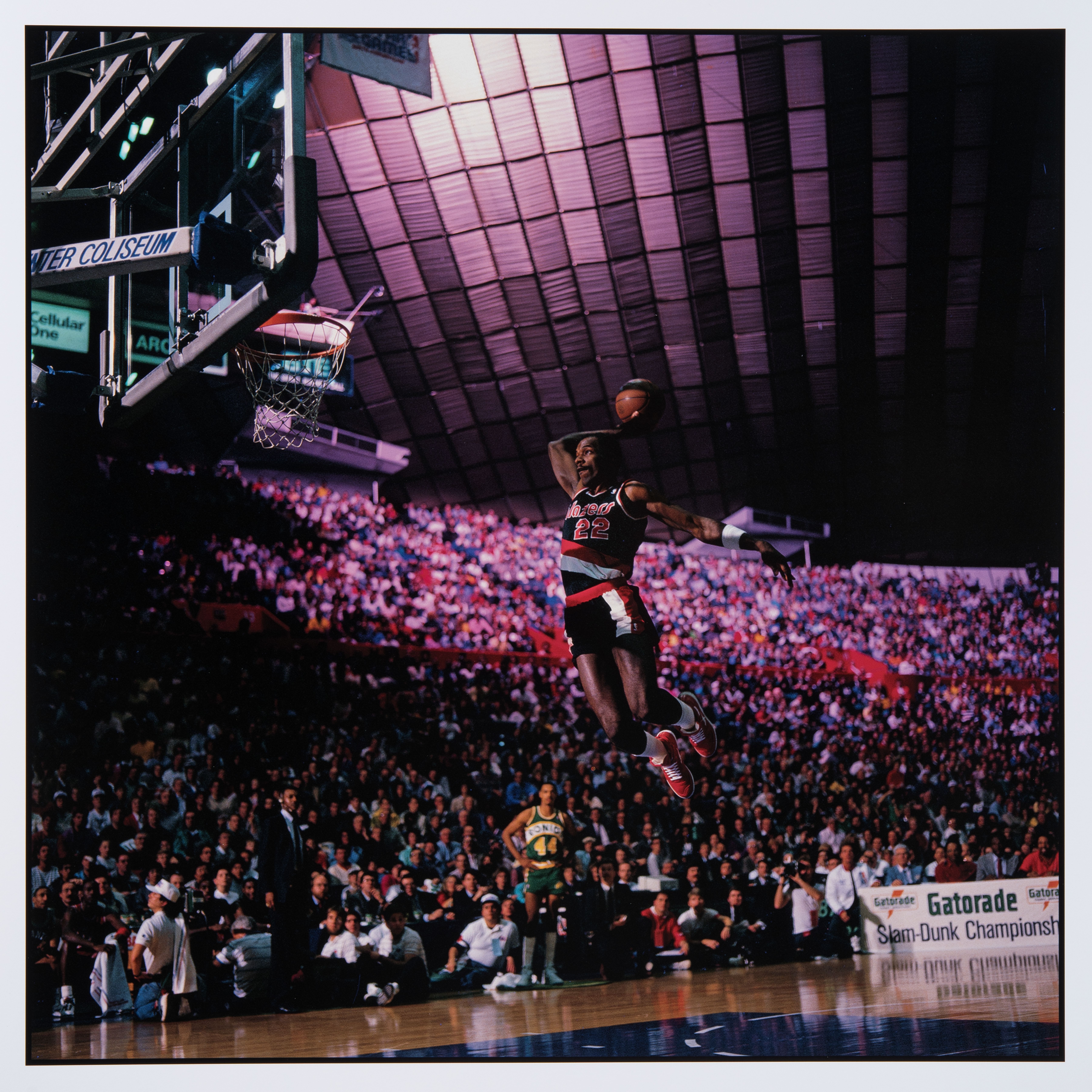 Walter Iooss Jr., "Clyde Drexler, Seattle, Wash.," 1987