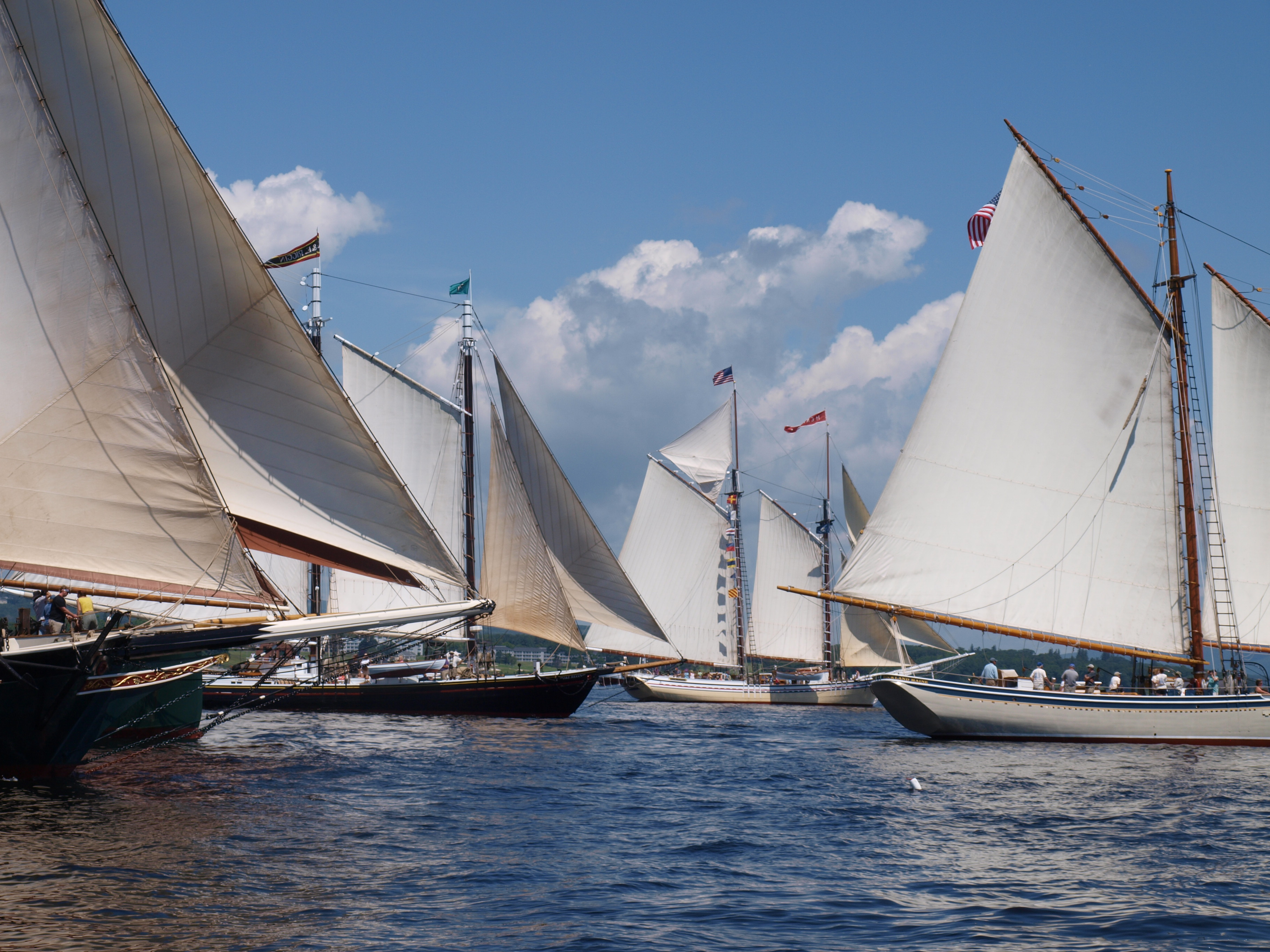 Schooners in the Great Schooner Race.