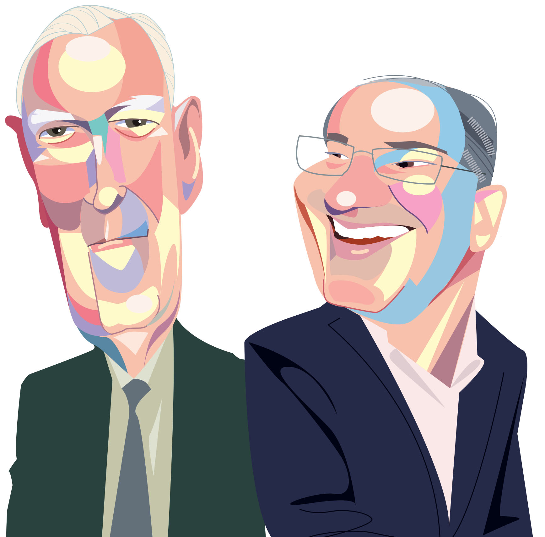 Jim Watters (left) and Chris O'Connell