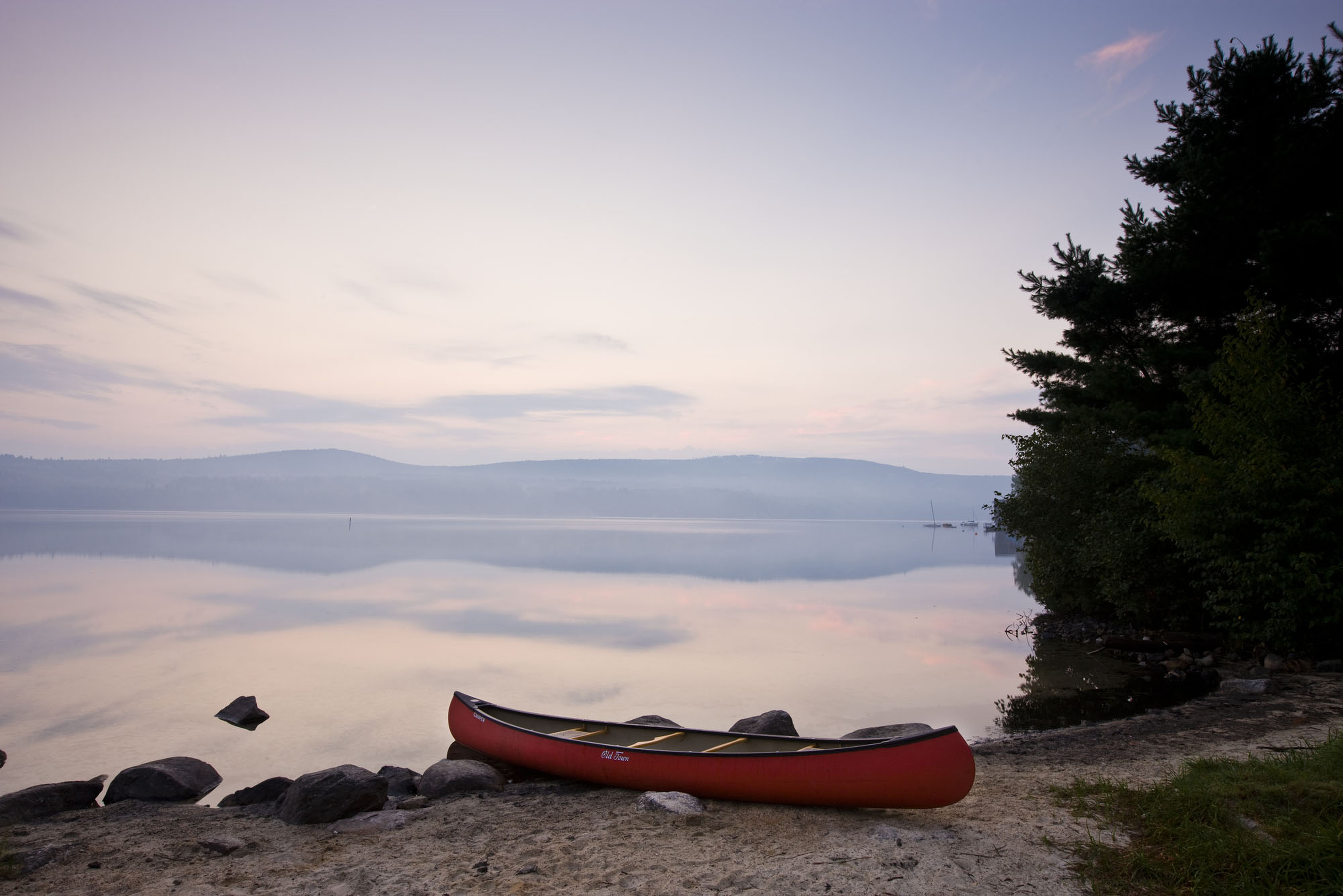 The calm of early morning at Lake Sunapee.