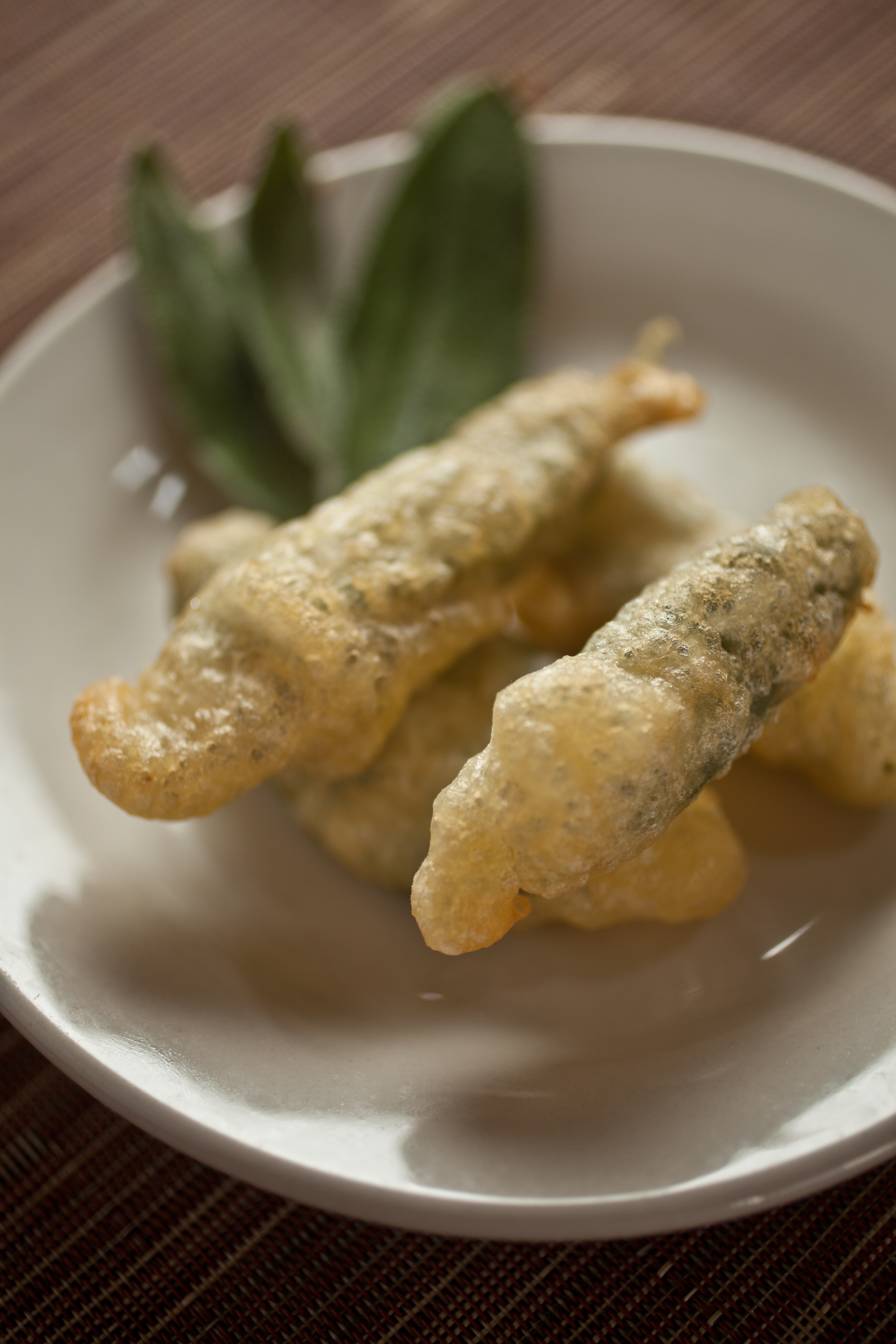 Ziskin’s cicchetti can include fried sage leaves with anchovy.