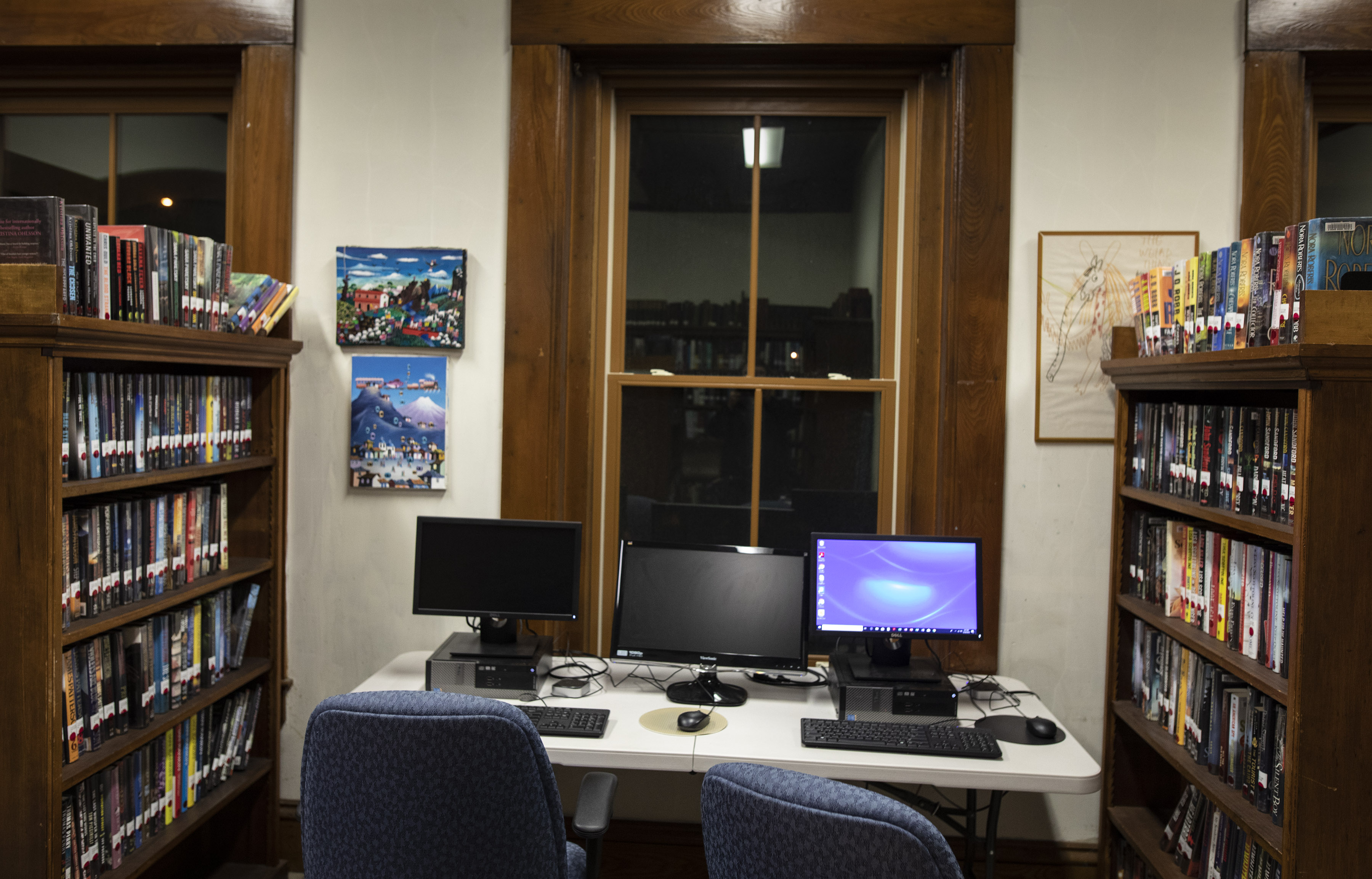 The Tyler Memorial Library in Charlemont has web access workstations available for the public.