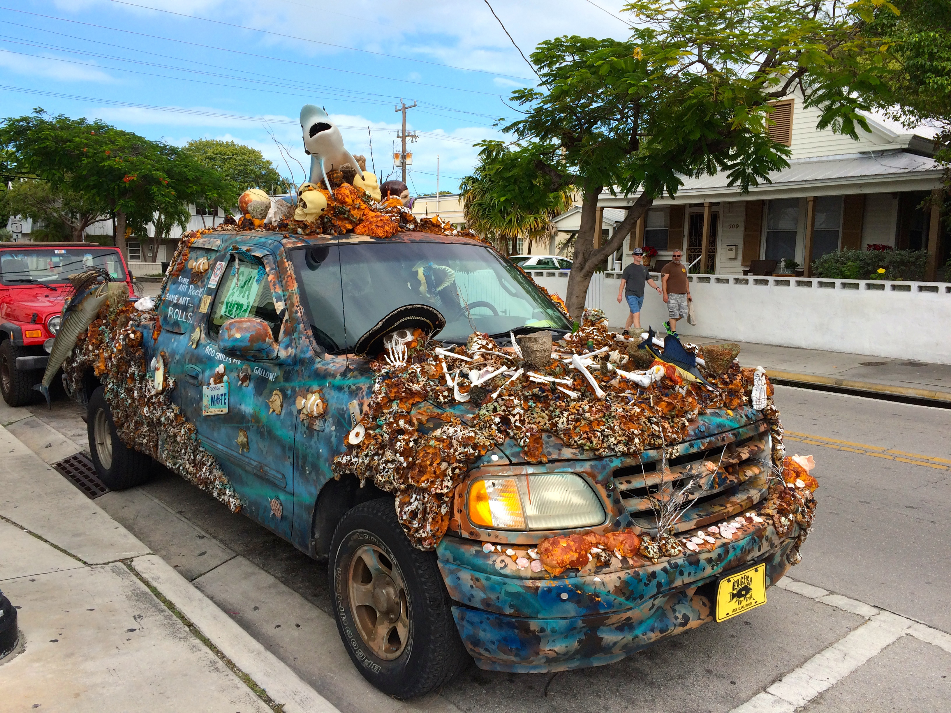 A truck in Key West reflects the city’s oddball charm which has long attracted tourists.