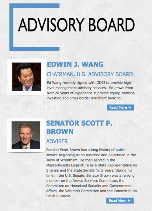 GDSI’s board web page.