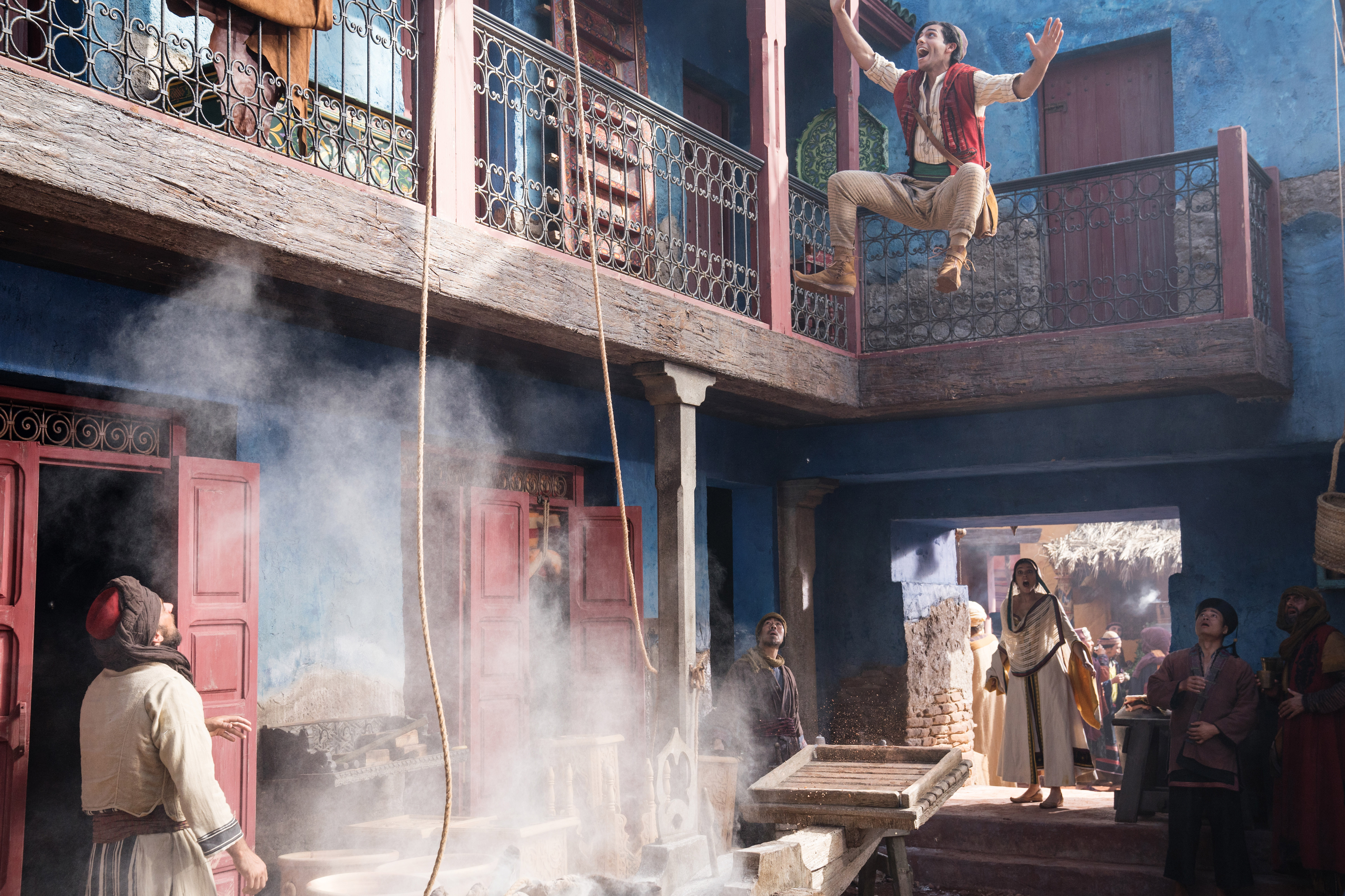 Mena Massoud as Aladdin.