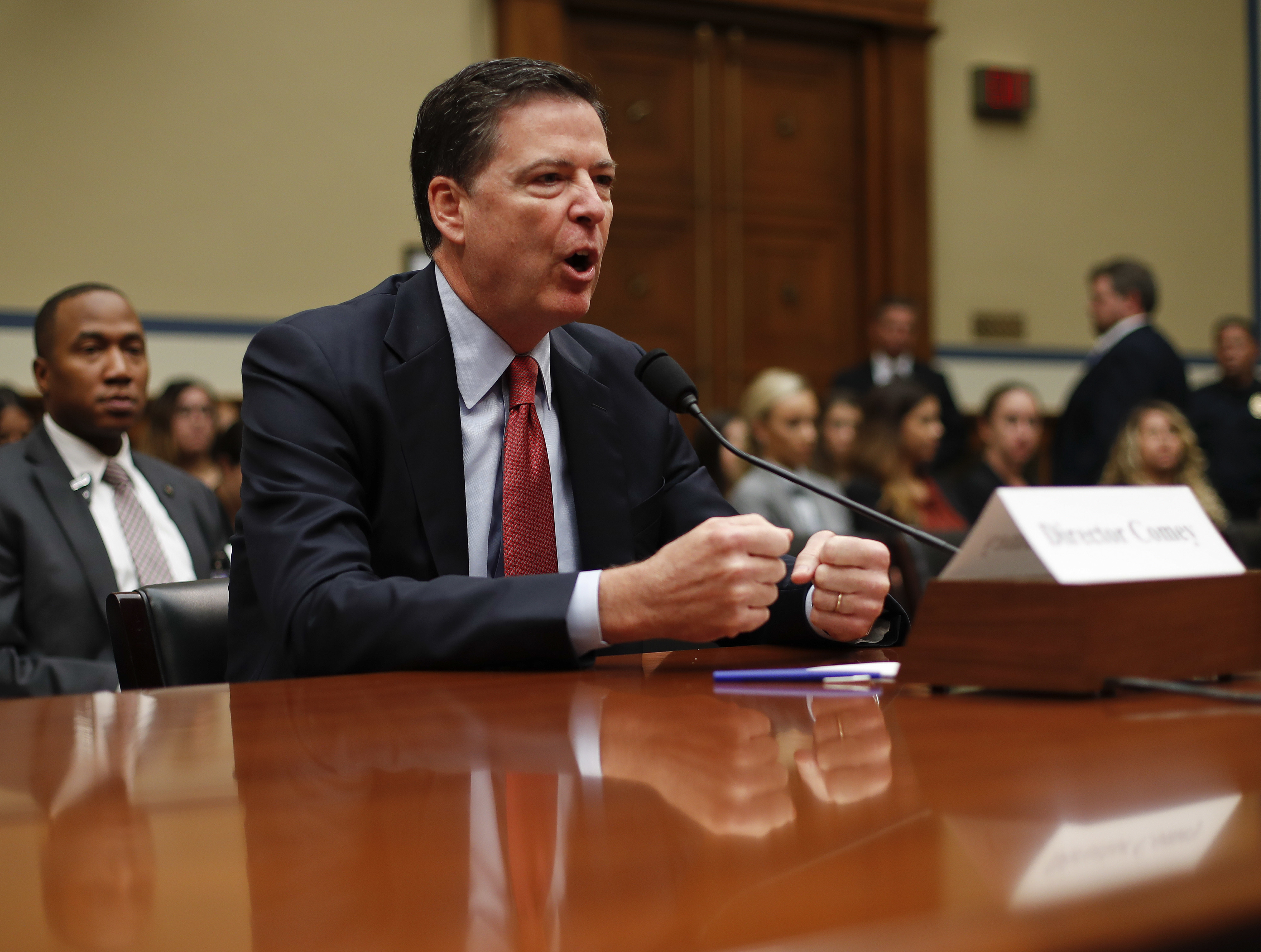 FBI Director James Comey testified on Capitol Hill in September.