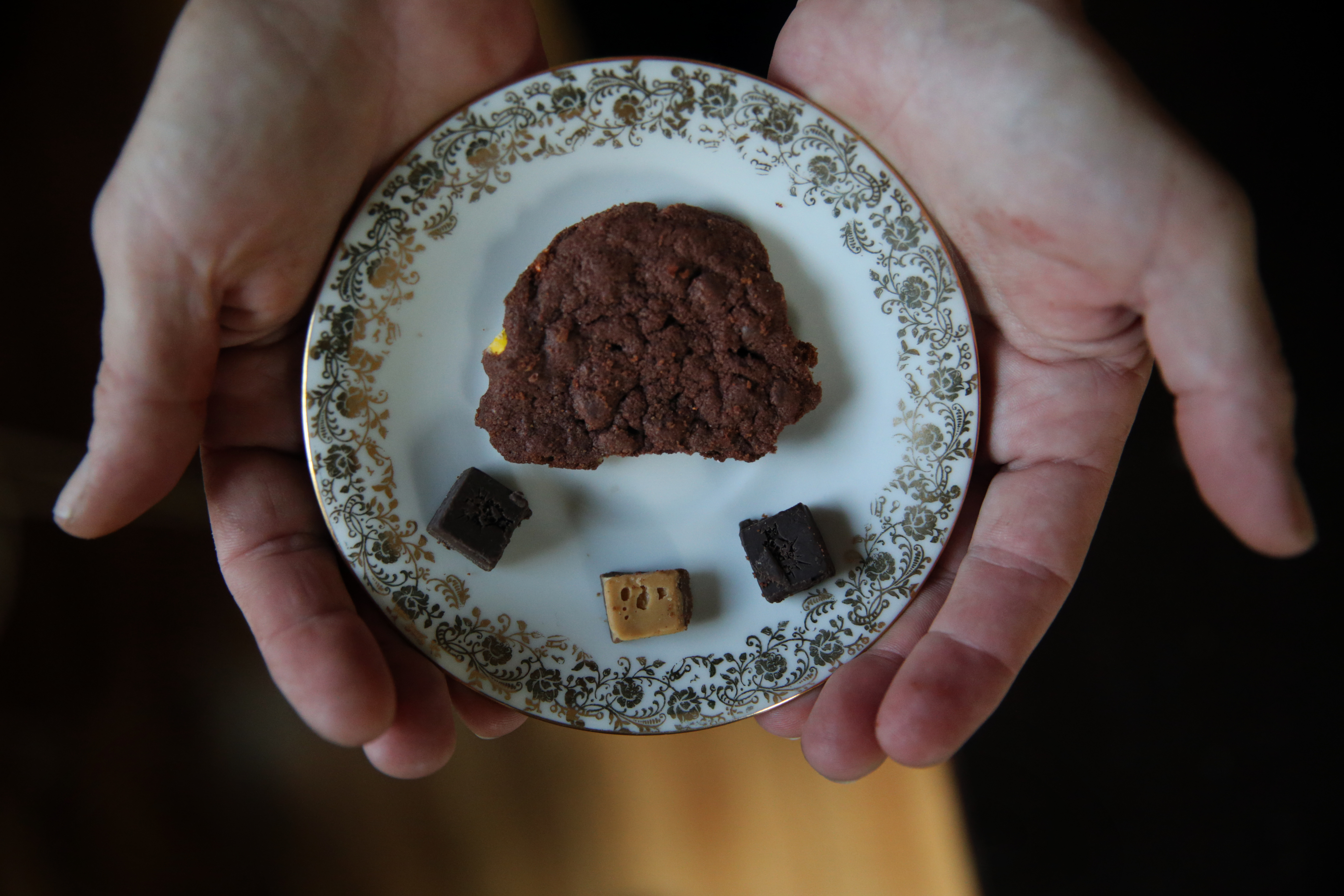 Barbie deJager, who suffers from back pain, starts each day with a few nibbles of a marijuana cookie.