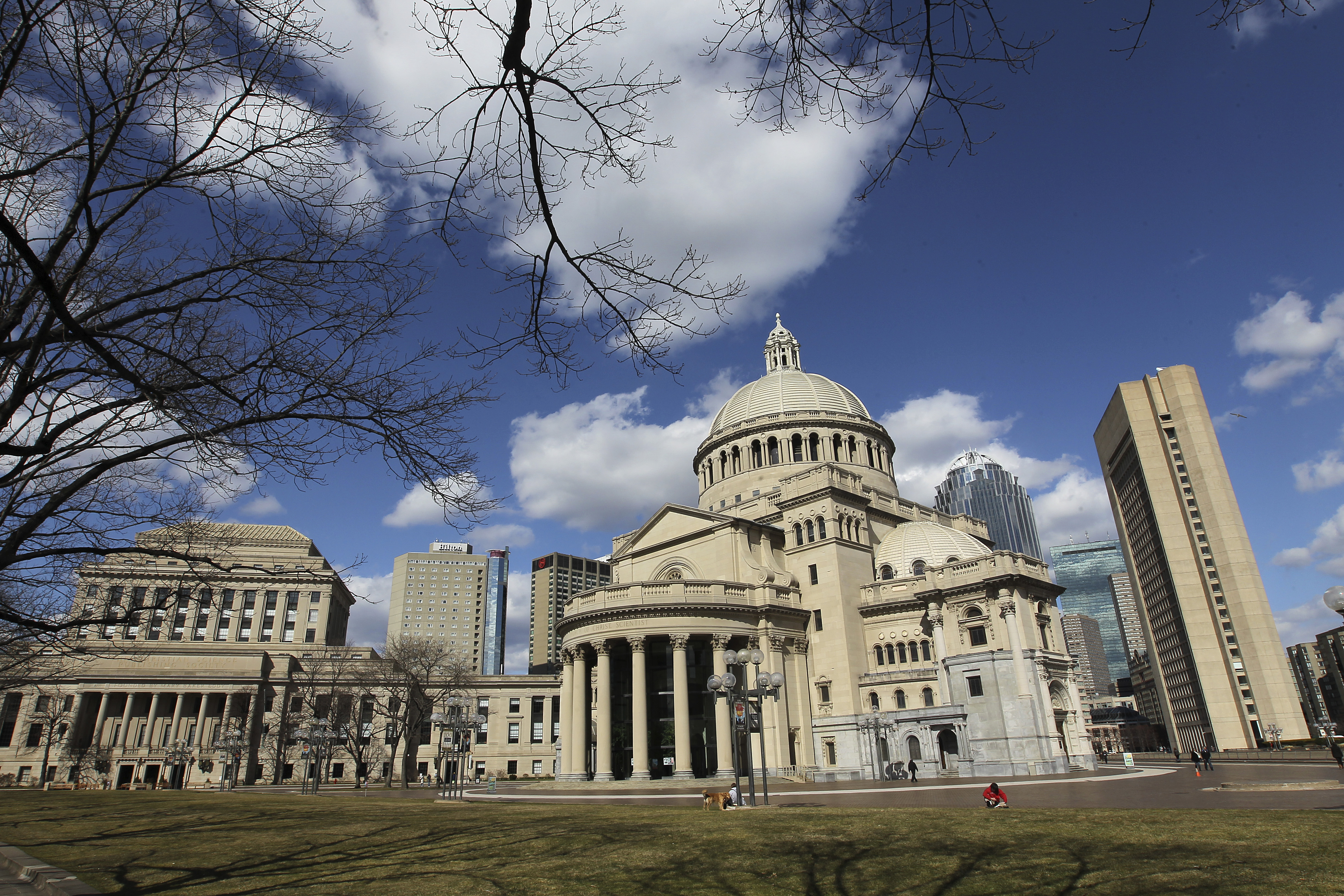 The Christian Science Center in Boston is the world headquarters of the religion.